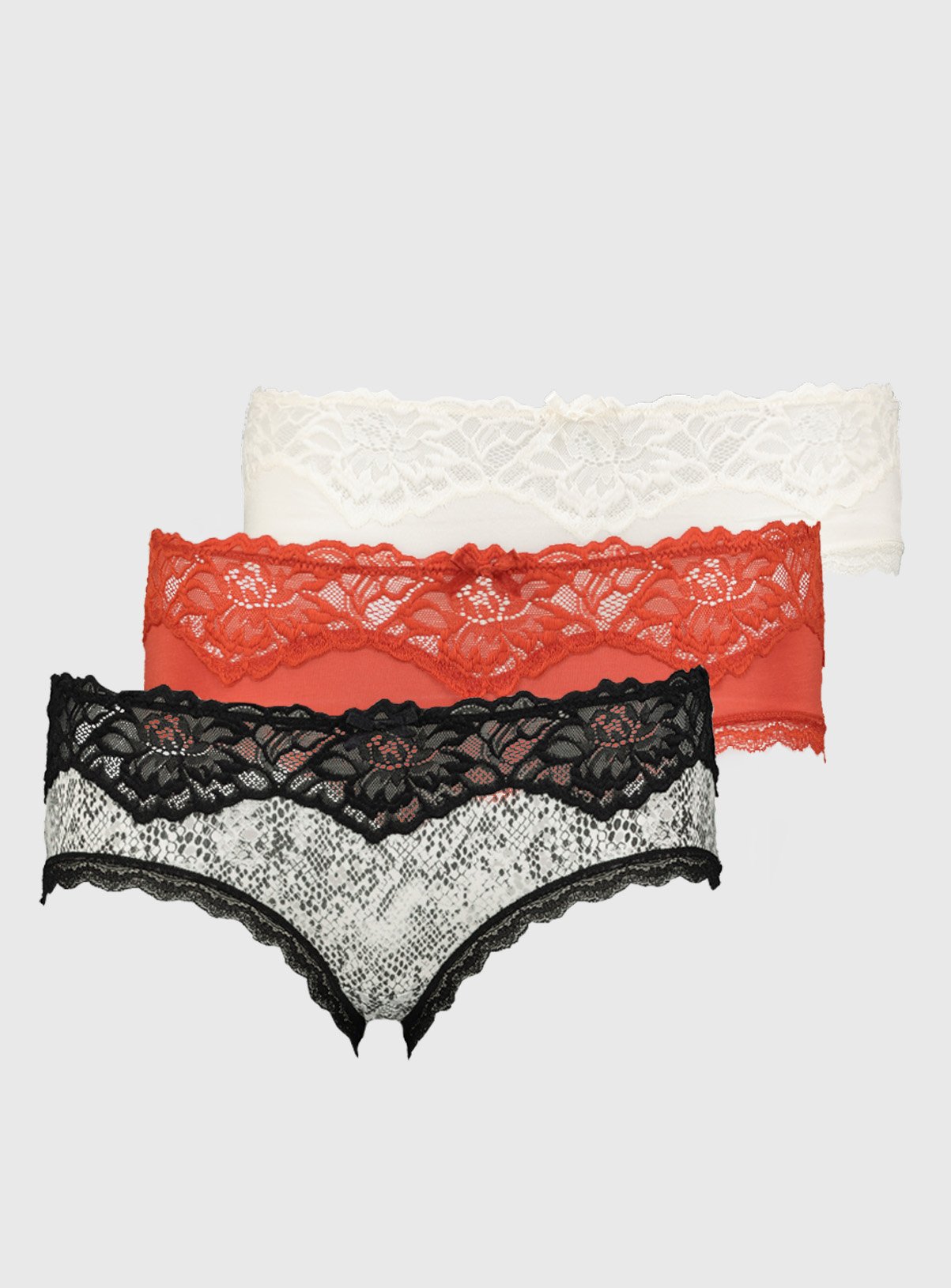 Snakeprint Comfort Lace Knicker Shorts 3 Pack Review