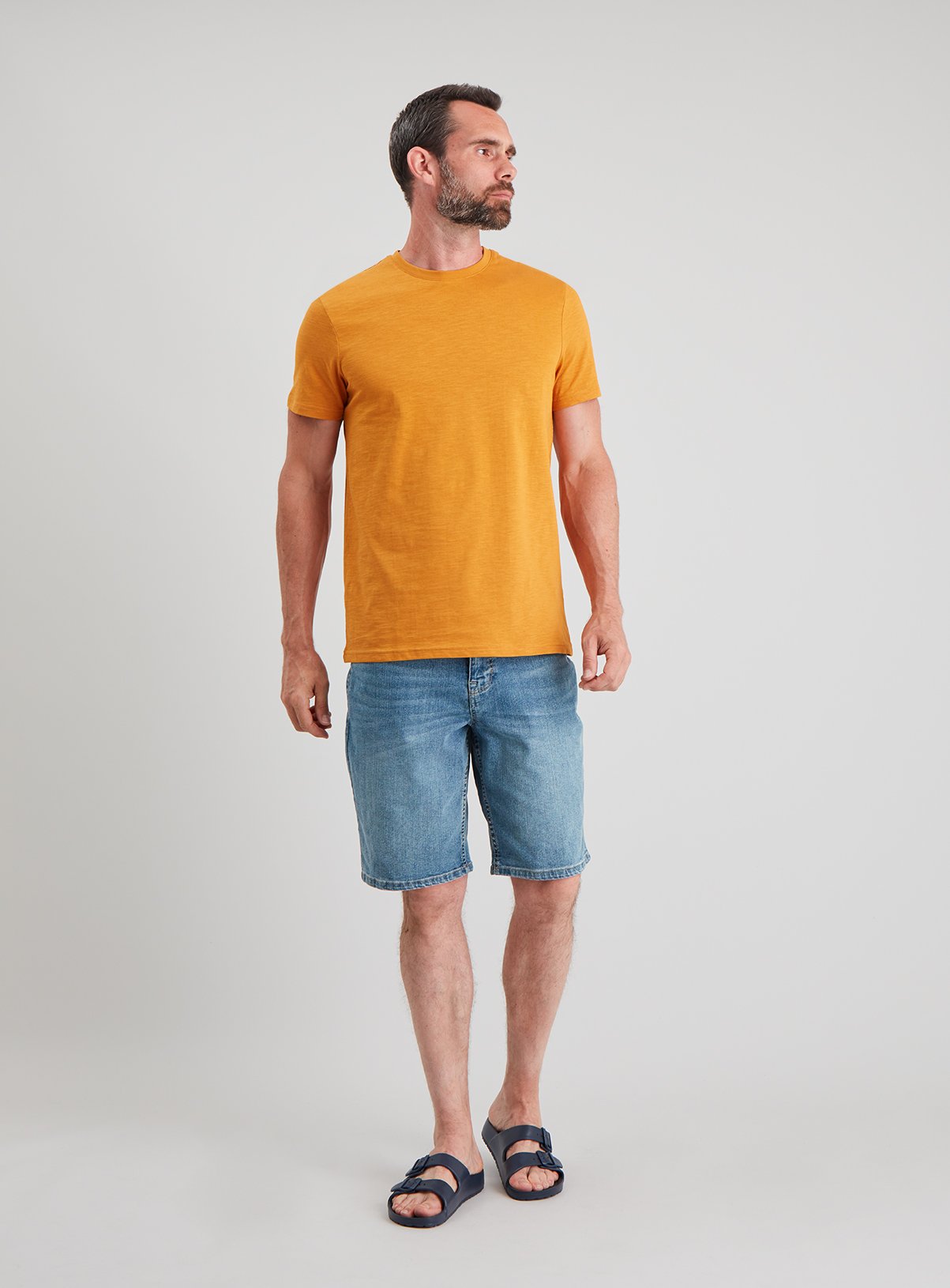 Yellow Crew Neck Slub Regular Fit T-Shirt Review