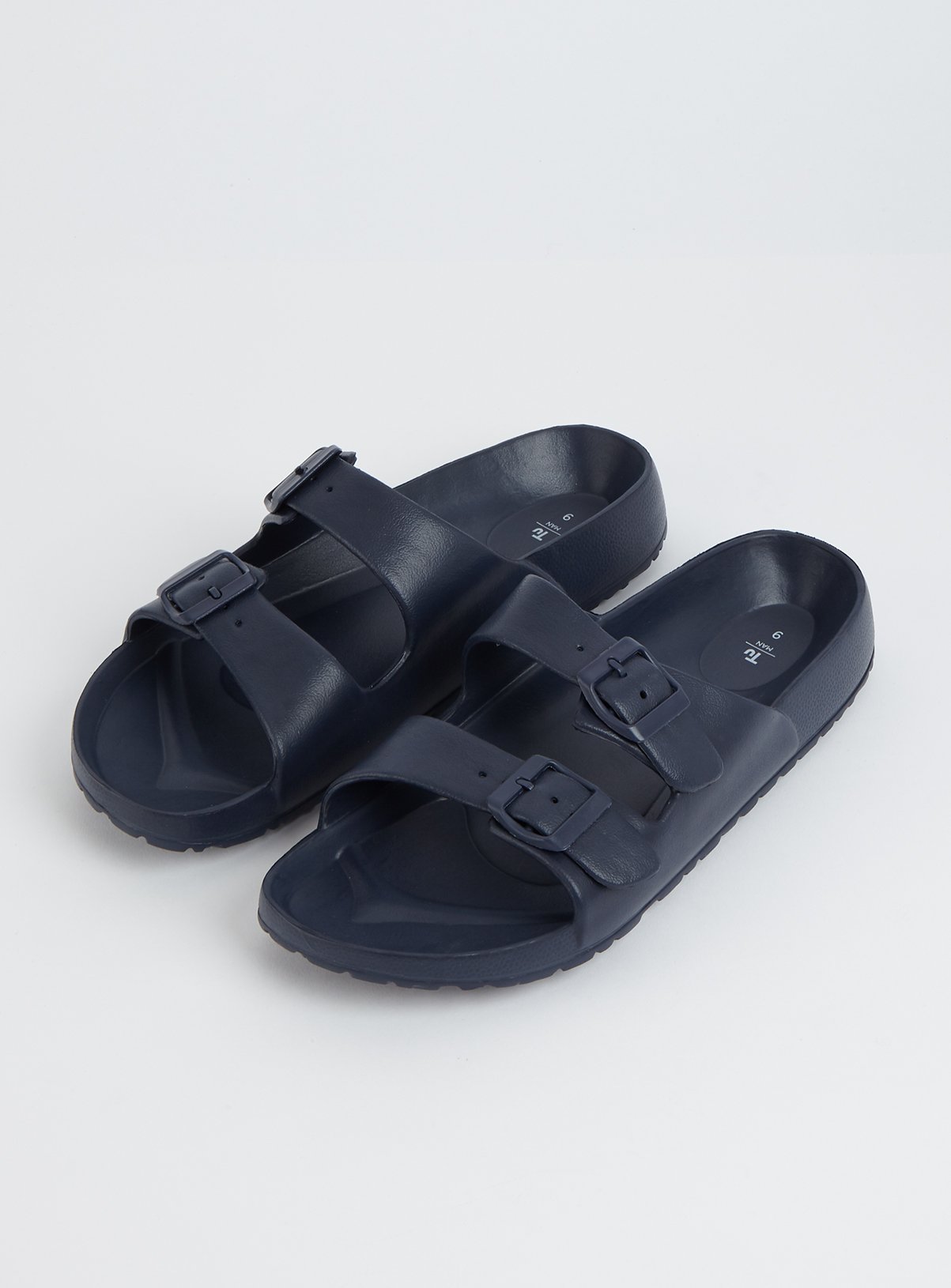 Navy Blue Buckle Pool Sliders Review