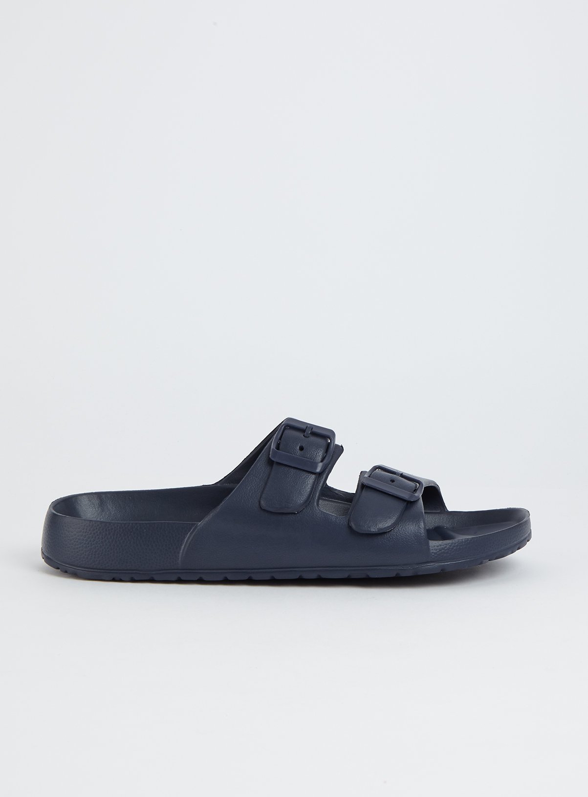 Navy Blue Buckle Pool Sliders Review