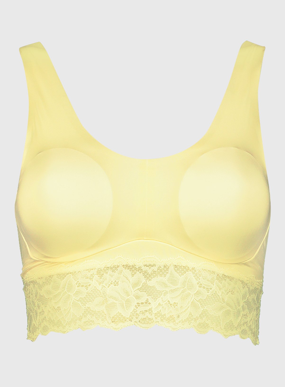 Yellow Lace Underband Invisible Bralette Review