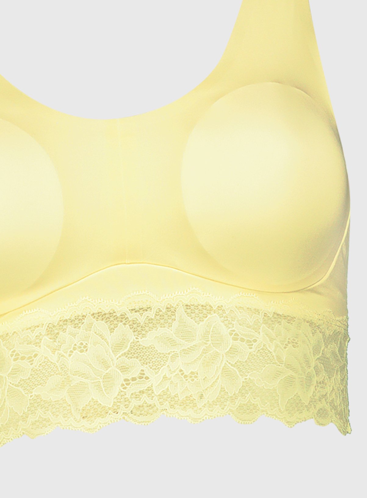 Yellow Lace Underband Invisible Bralette Review