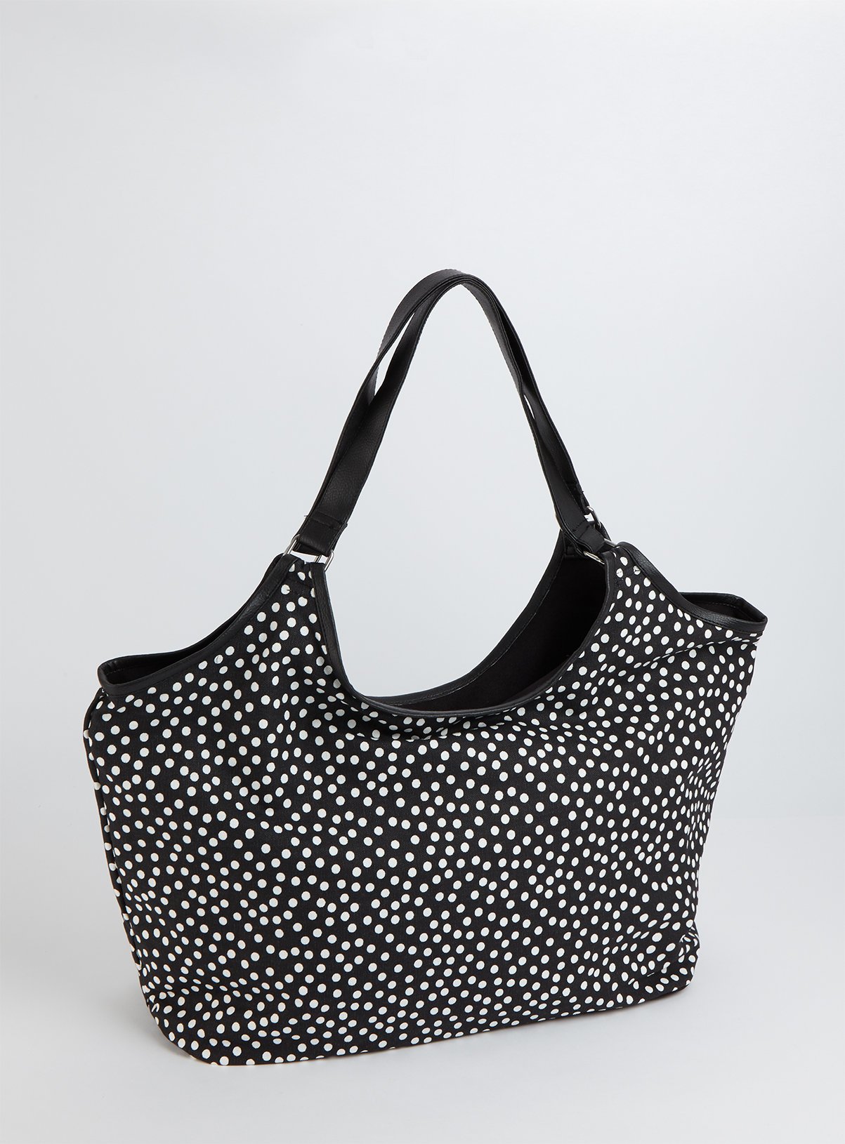 Black & White Spot Large Cotton Canvas Shopper Review