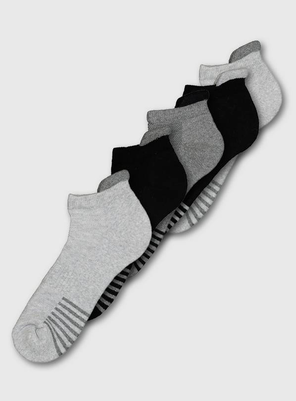 Active Multi Arch Stripe Support Trainer Socks 5 Pack - 6-8.