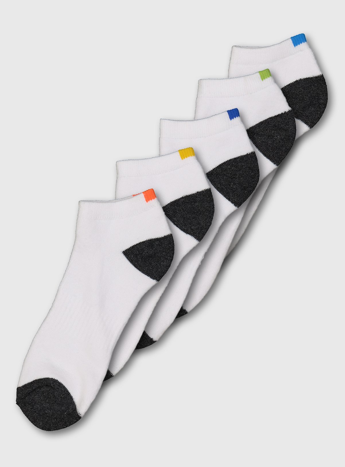 Active White Colour Flash Terry Trainer Socks 5 Pack Review