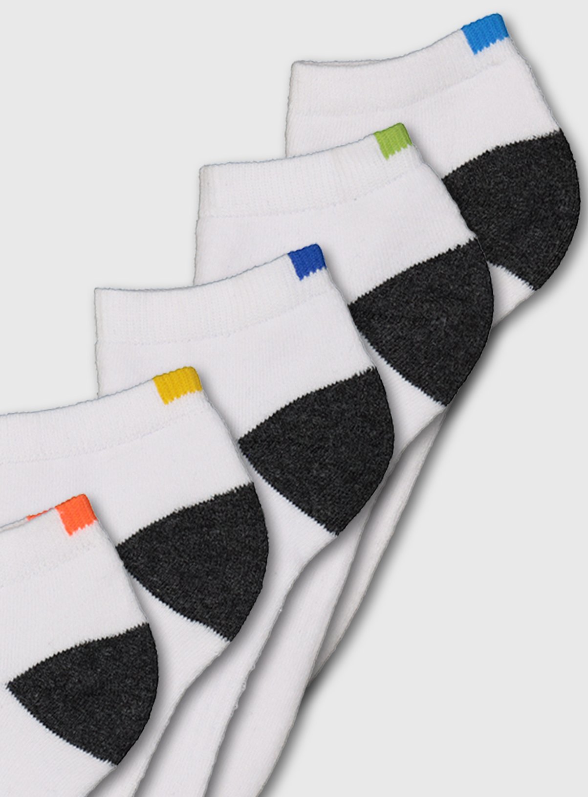 Active White Colour Flash Terry Trainer Socks 5 Pack Review