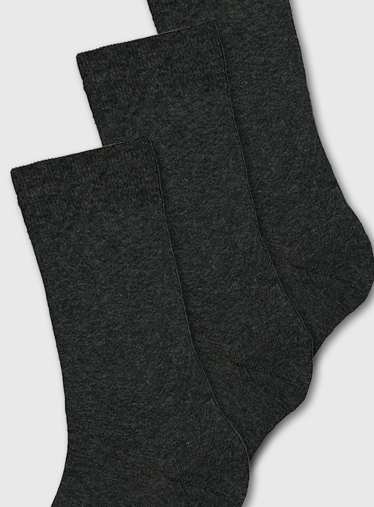 Charcoal Plain Trouser Socks 3 Pack Review