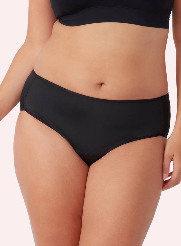 Buy LOVE LUNA Lady Leaks Black No VPL Workout Knickers 8-10, Knickers