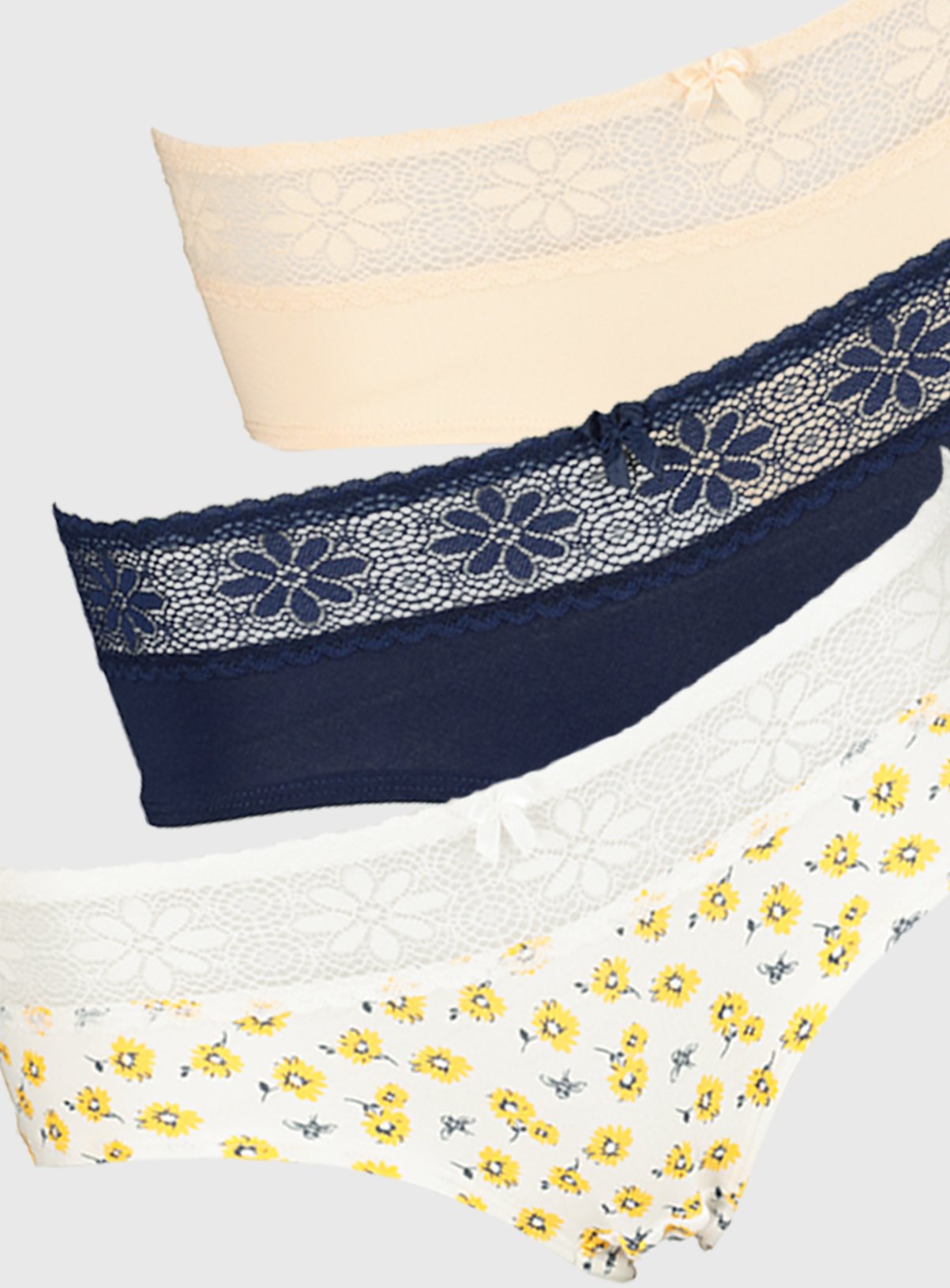 Floral, Navy & Pink Knicker Shorts 3 Pack Review