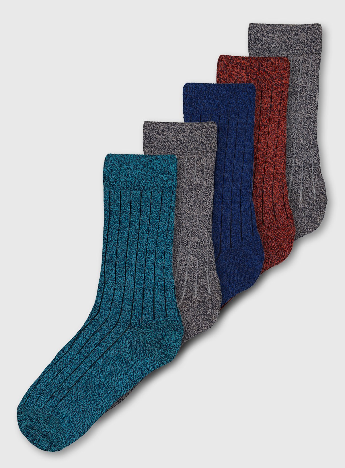 Multicoloured Twist Stay Fresh Socks 5 Pack Review