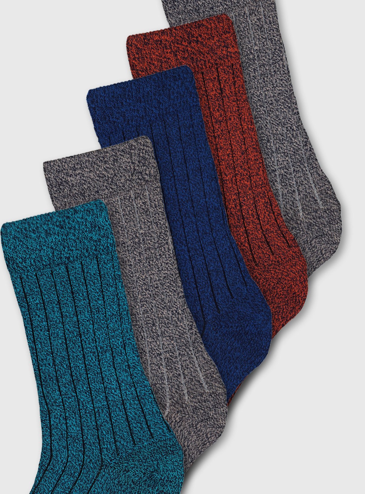 Multicoloured Twist Stay Fresh Socks 5 Pack Review