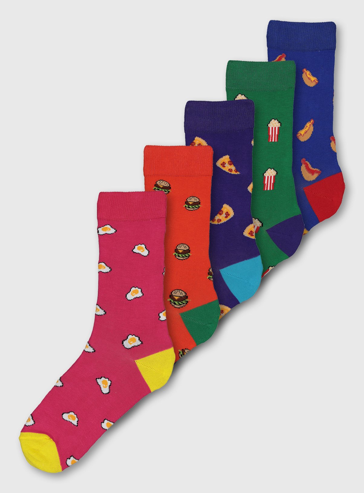 Fast Food Print Ankle Socks 5 Pack Review