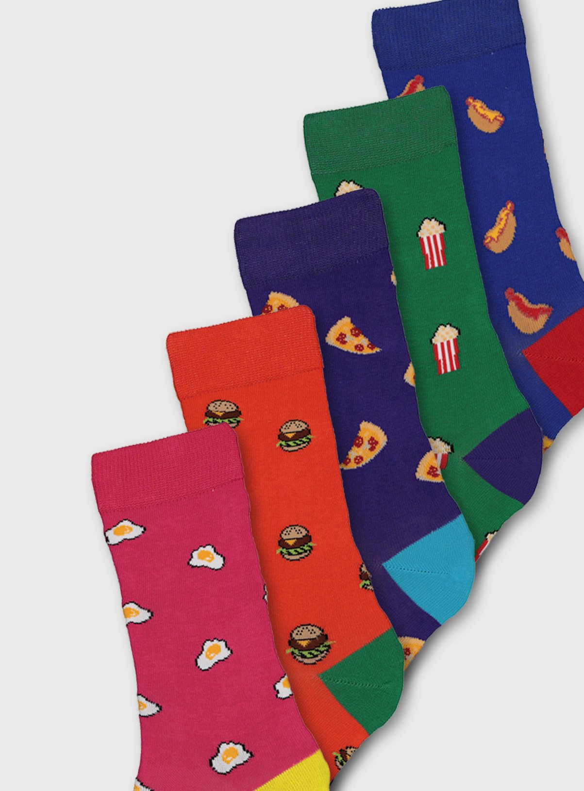 Fast Food Print Ankle Socks 5 Pack Review