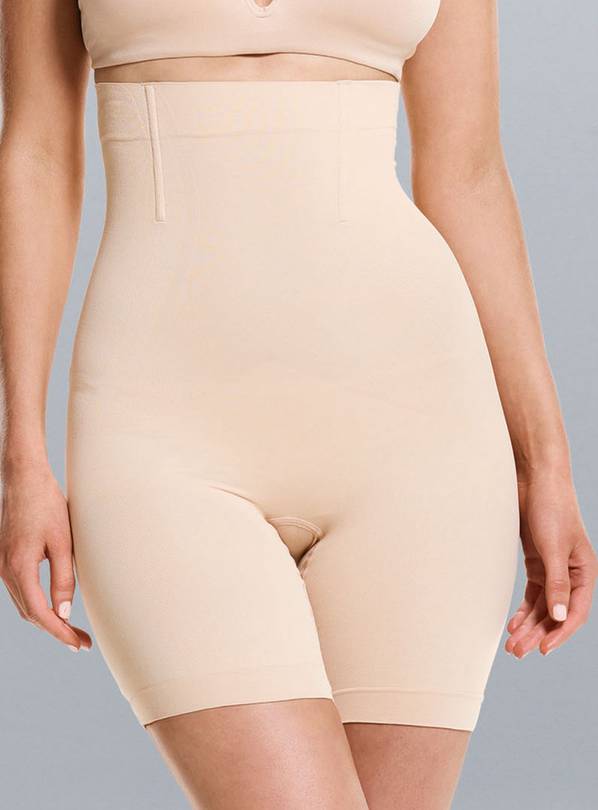 POWERLITE Nude Waist Cinch Seamless Shorts - 16-18