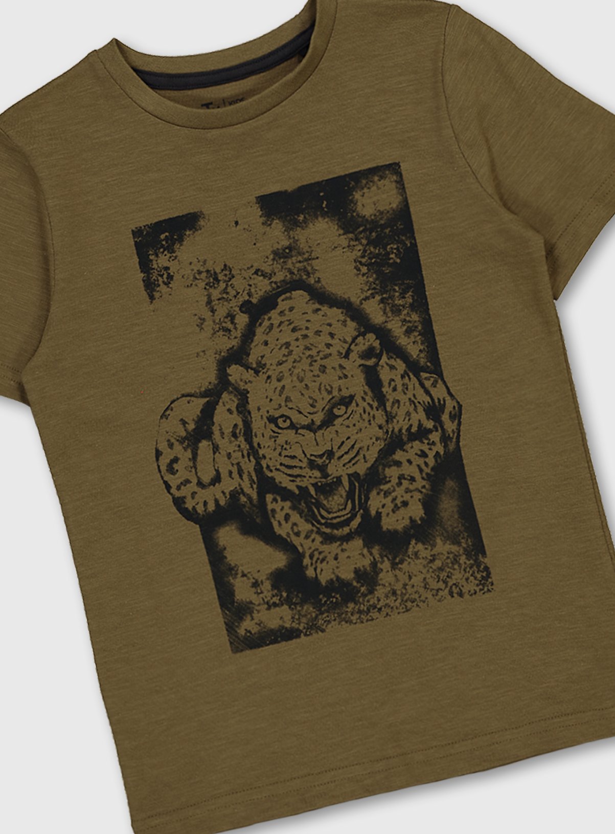 Khaki Leopard Graphic T-Shirt Review