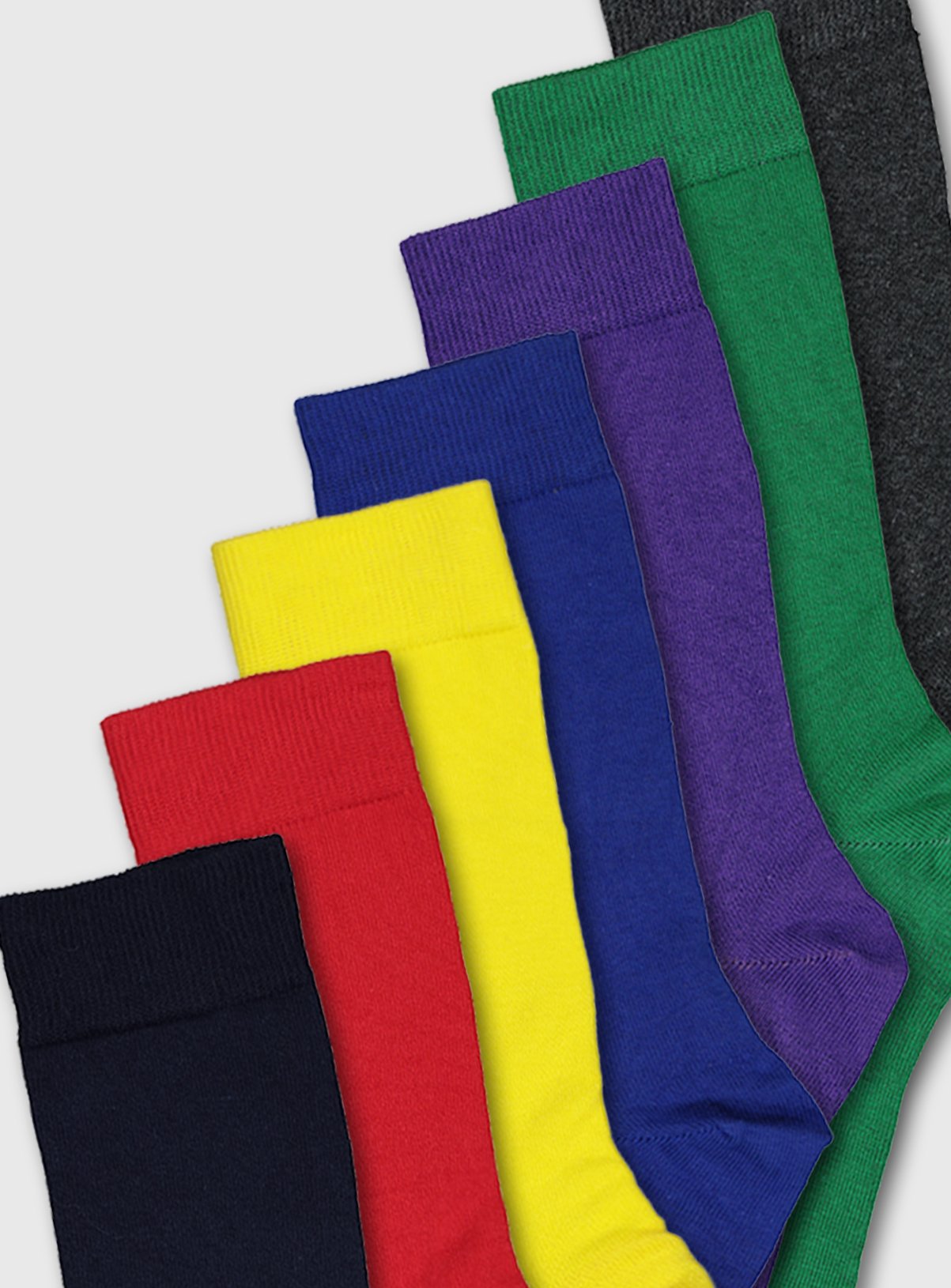 Multicoloured Bright Stay Fresh Socks 7 Pack Review