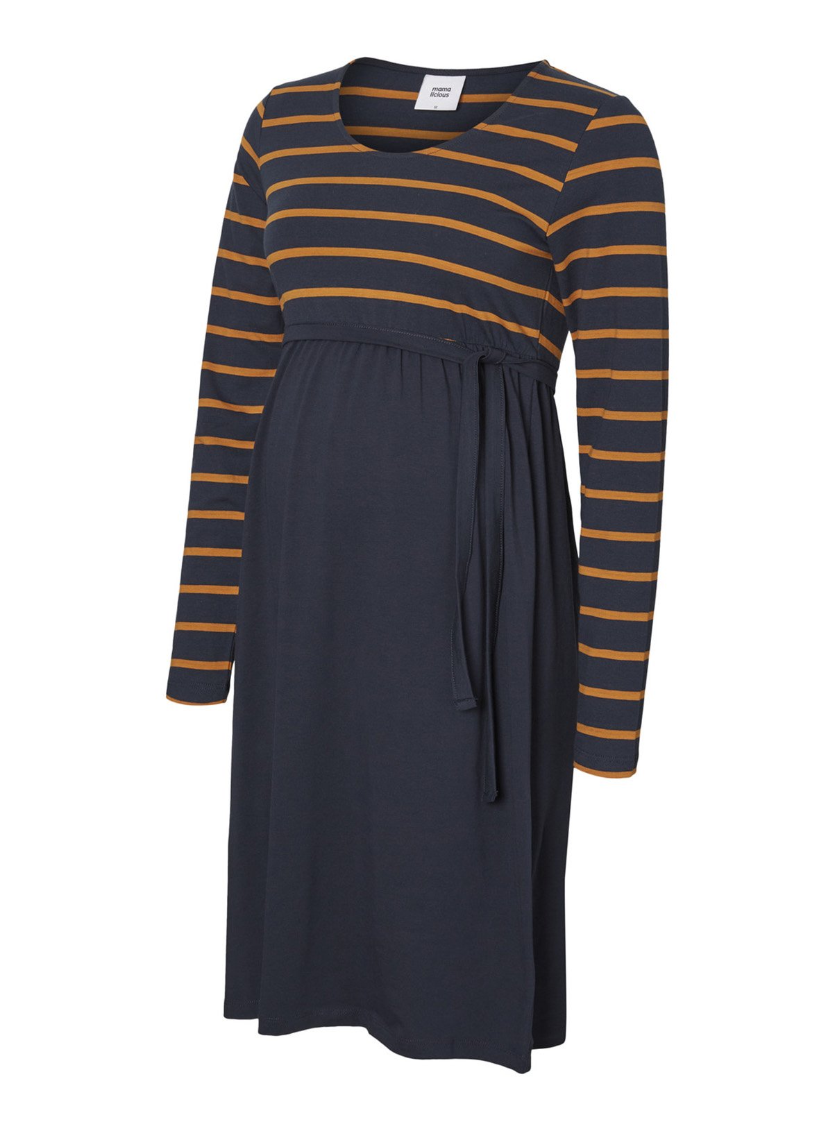 Navy Striped Jersey Maternity Dress Review