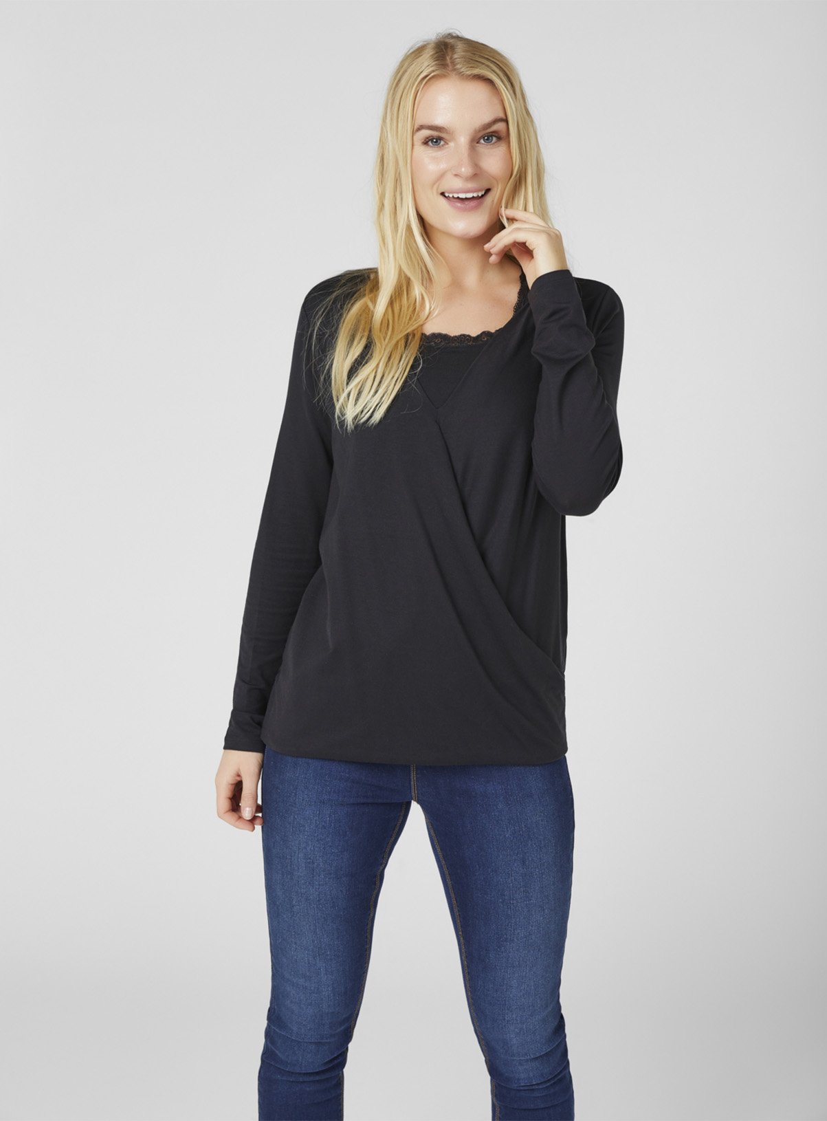 Black Jersey Long Sleeve Nursing Top Review