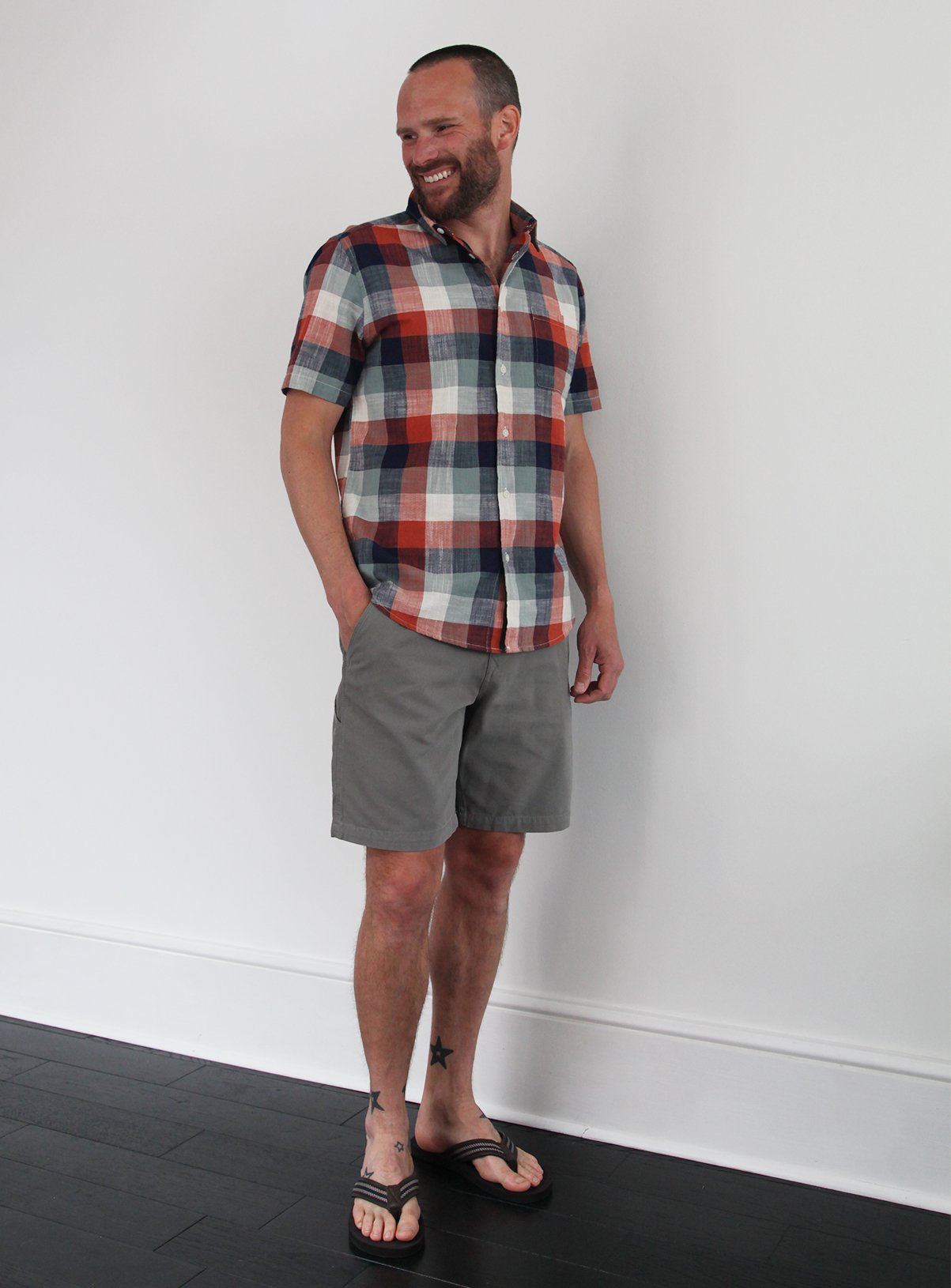 Orange & Blue Check Regular Fit Shirt Review