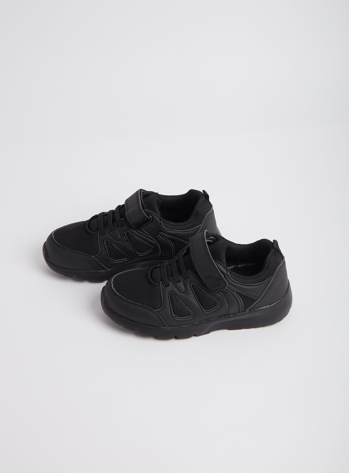 comfy black work trainers