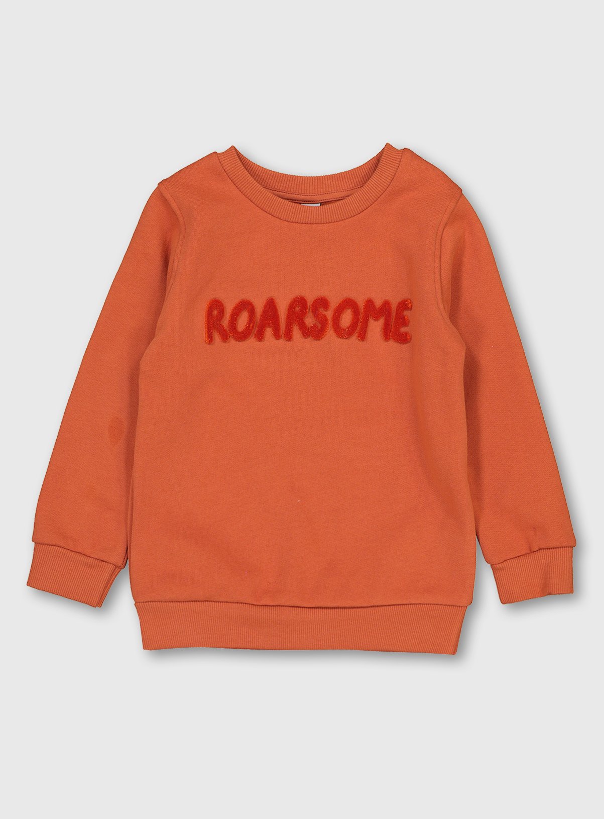 Orange 'Roarsome' Slogan Sweatshirt Review