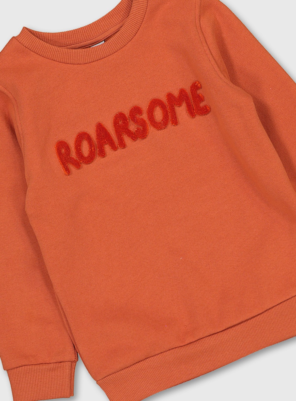 Orange 'Roarsome' Slogan Sweatshirt Review