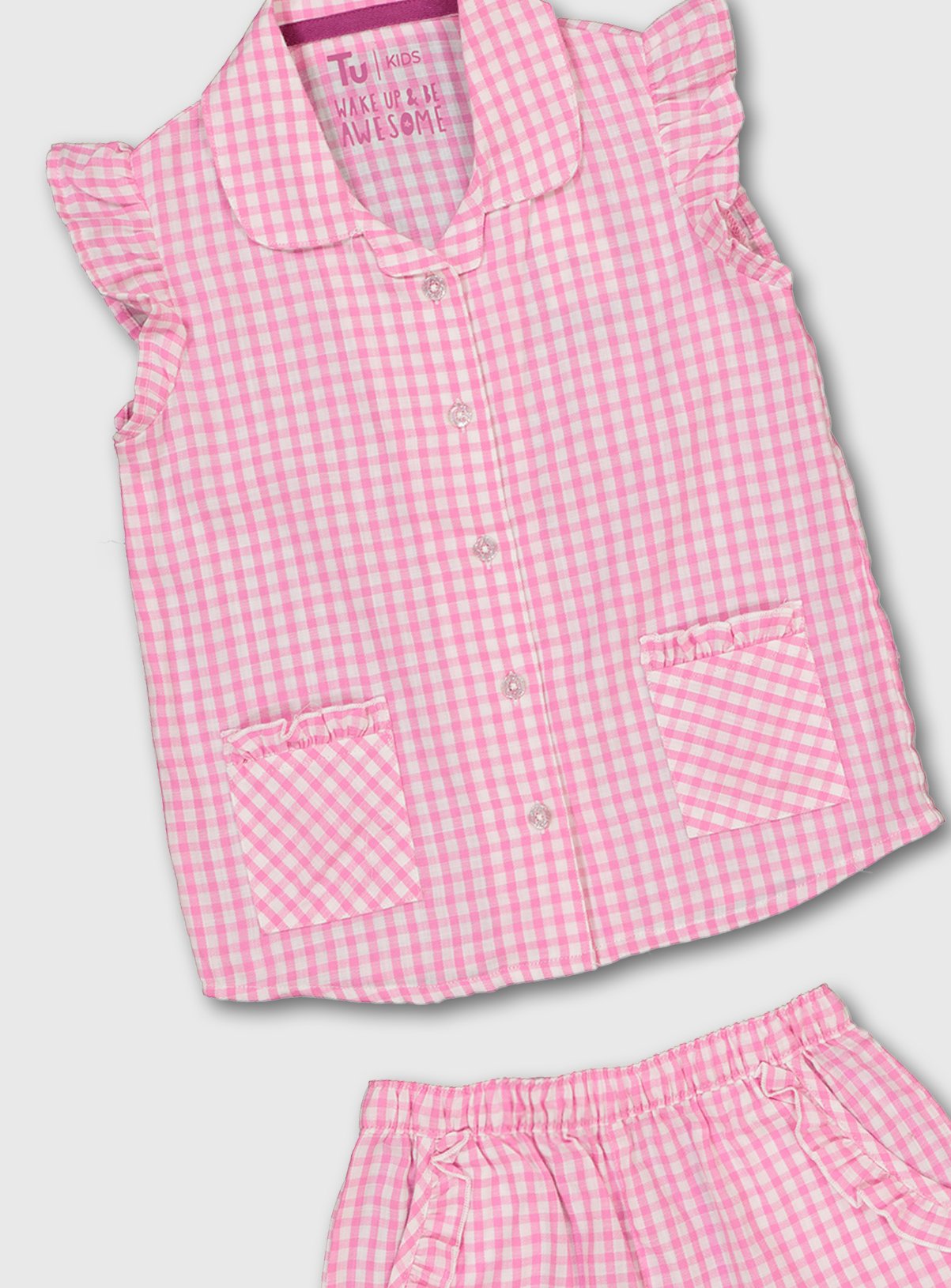 Pink Gingham Woven Shortie Pyjamas Review