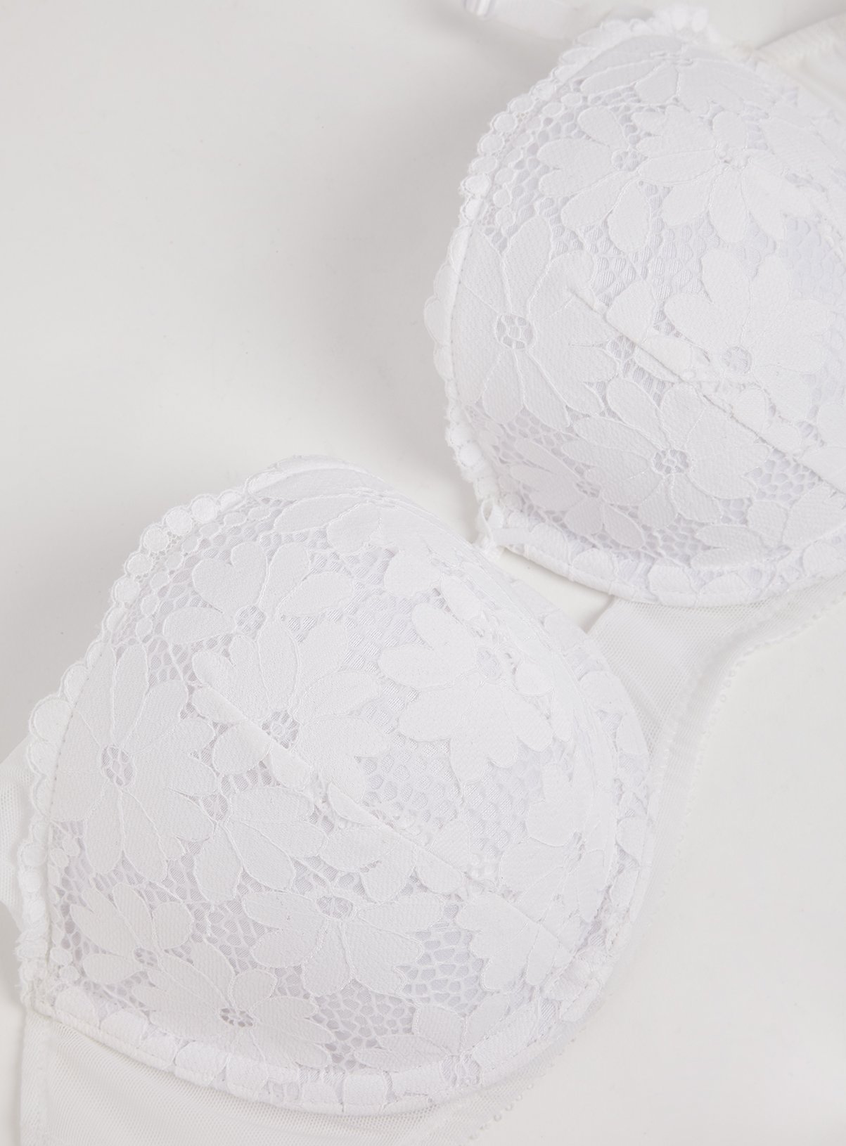 White Daisy Lace Balcony Bra Review