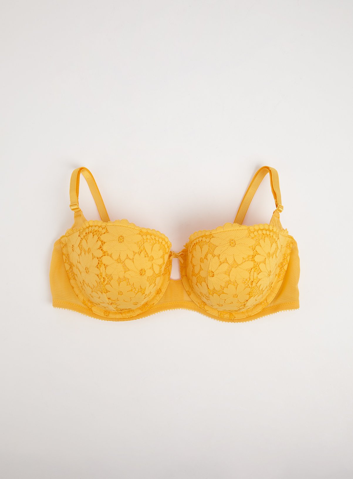 Yellow Daisy Lace Balcony Bra Review