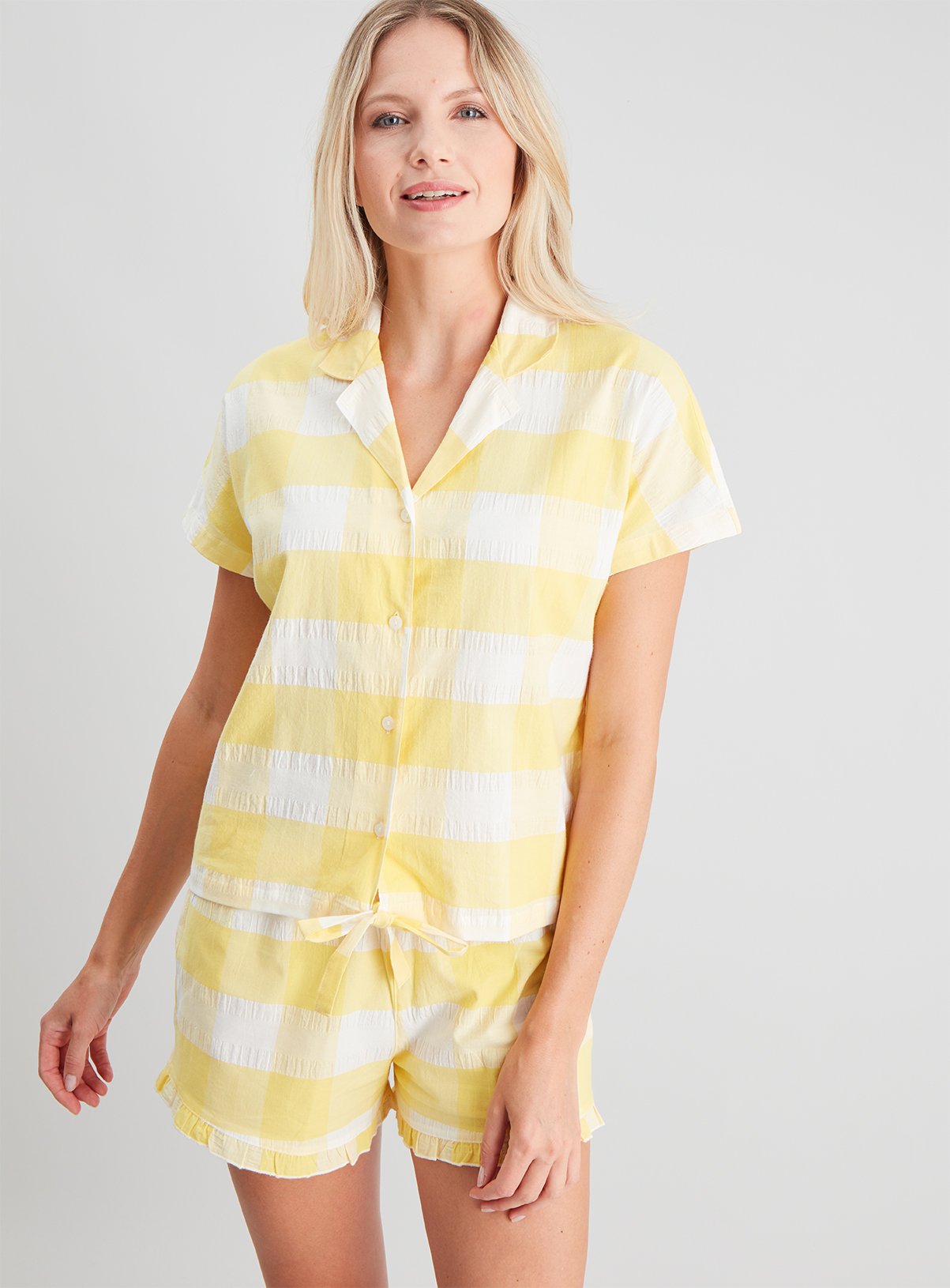 Yellow Gingham Shortie Pyjamas Review