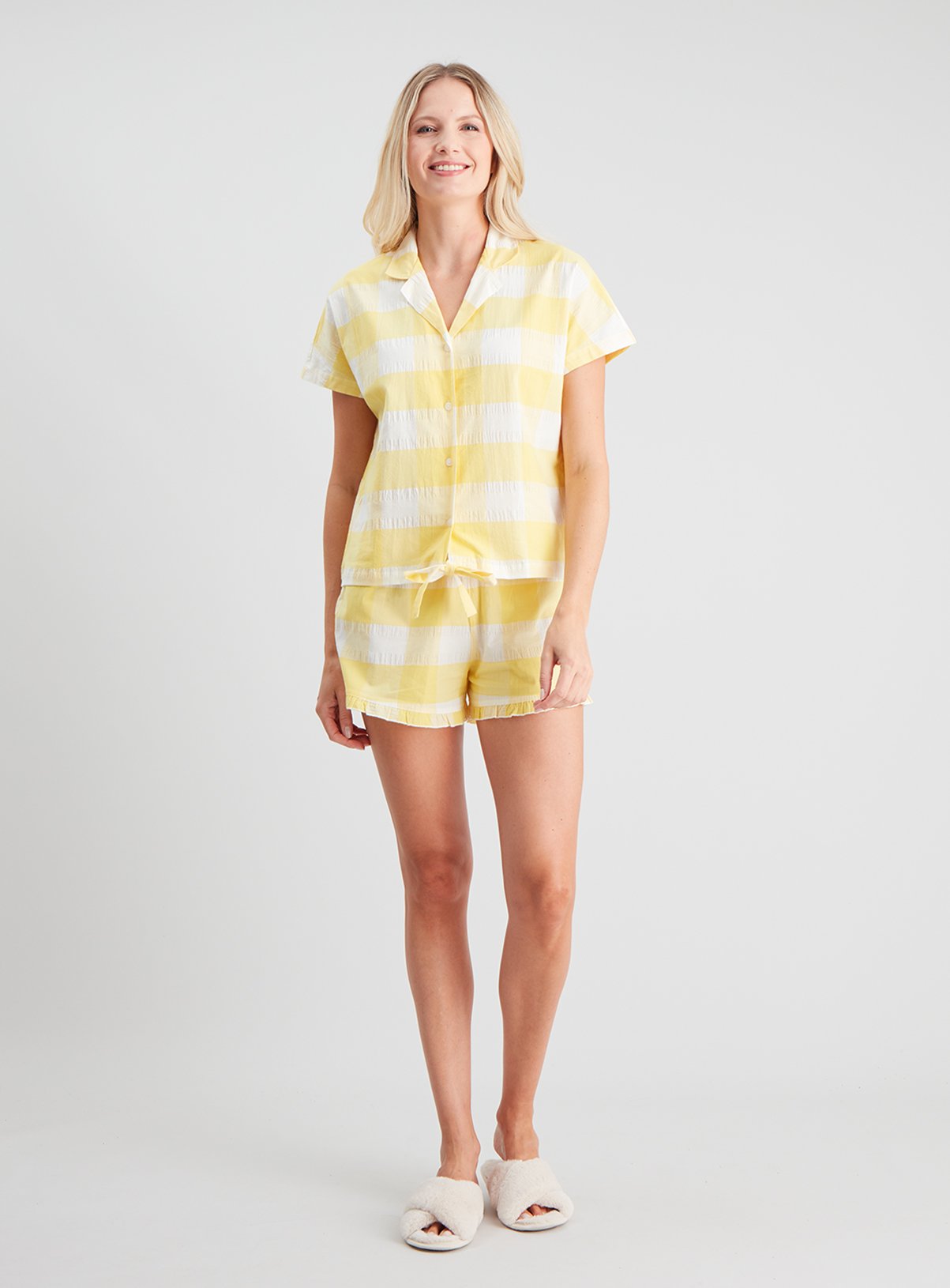 Yellow Gingham Shortie Pyjamas Review