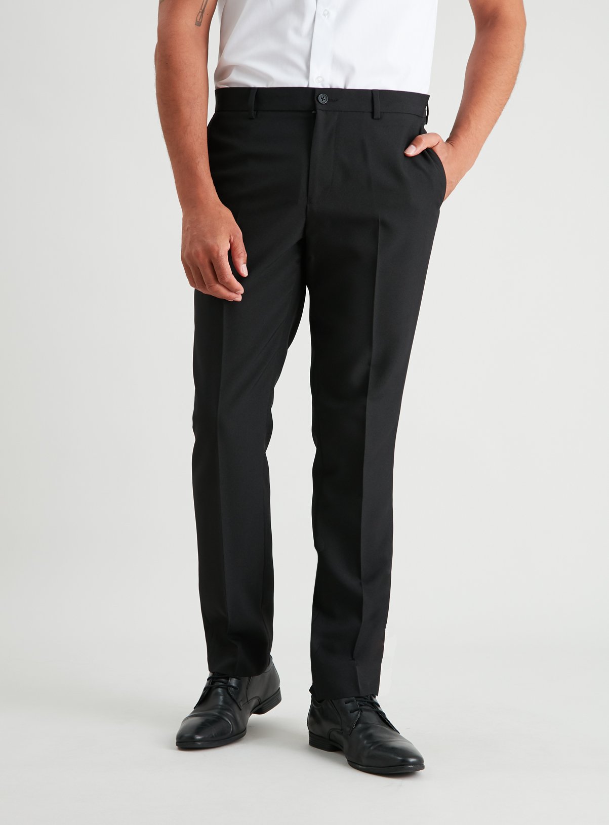 black slacks slim