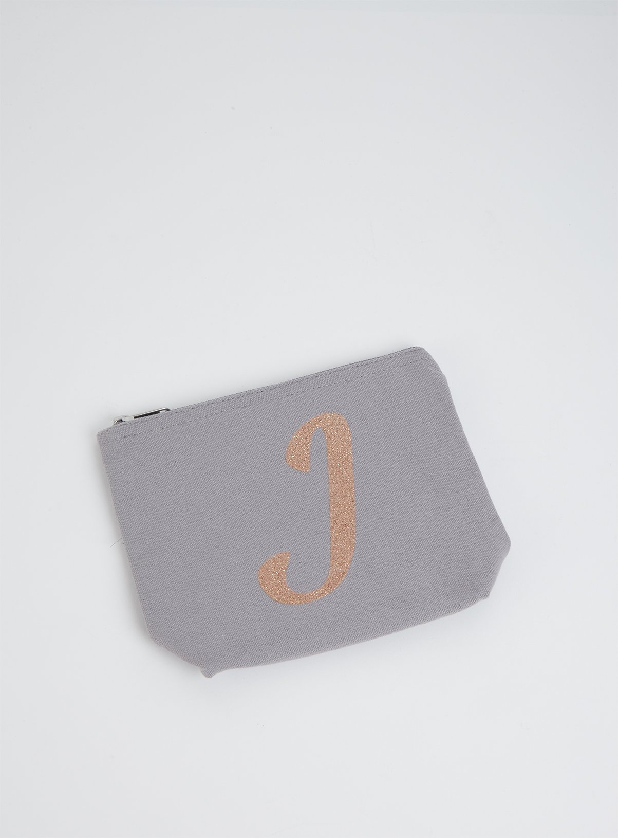 Grey Alphabet Letter Cosmetic Bag Review