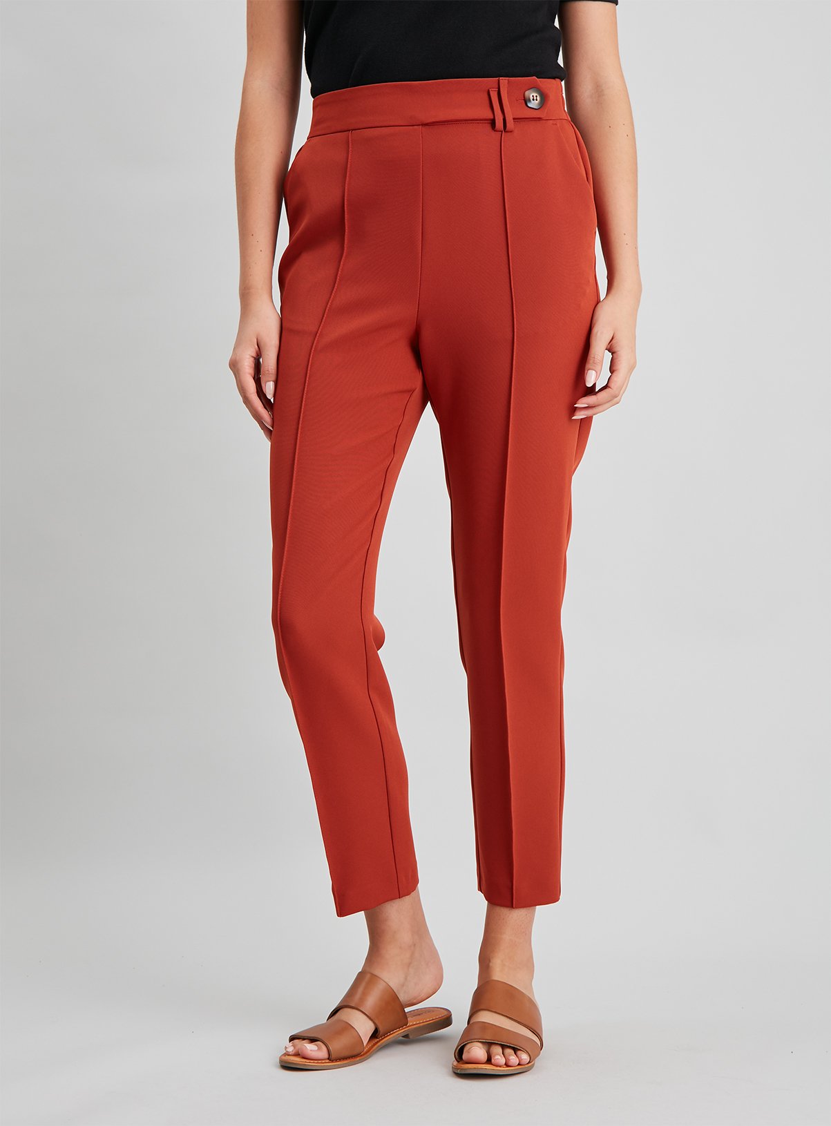 Rust Tapered Leg Trousers Review