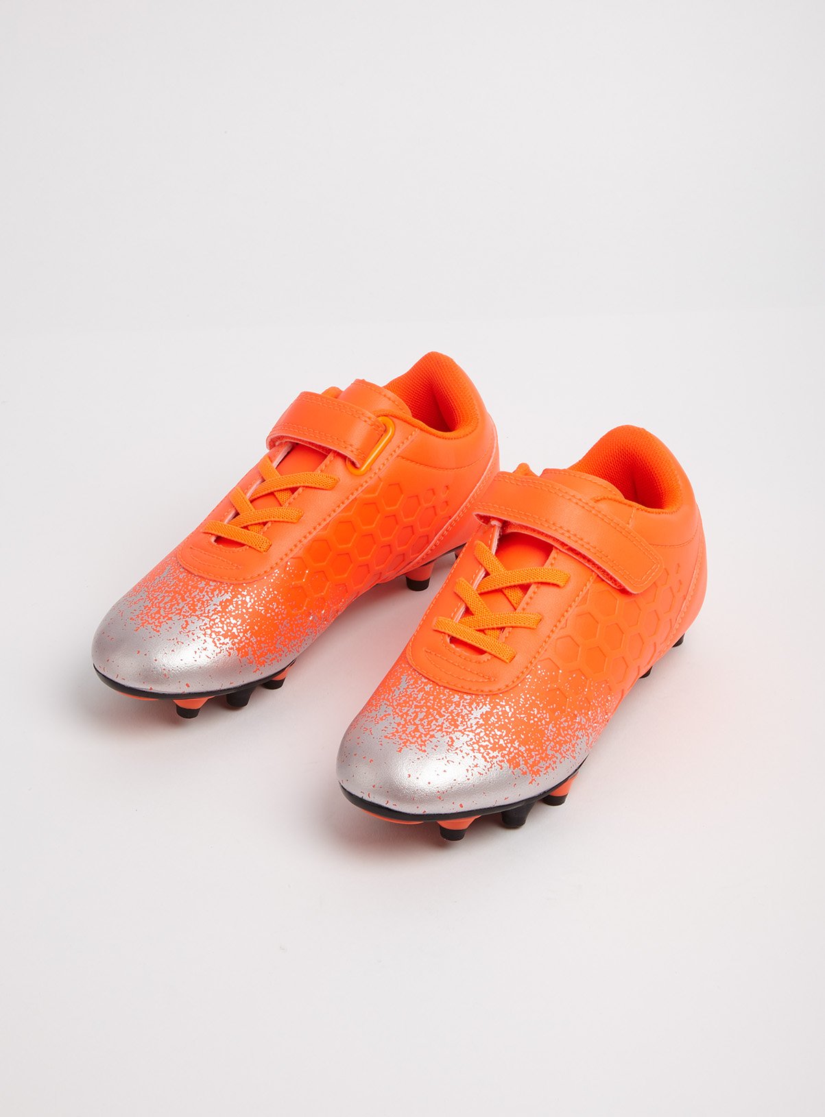 orange football trainers