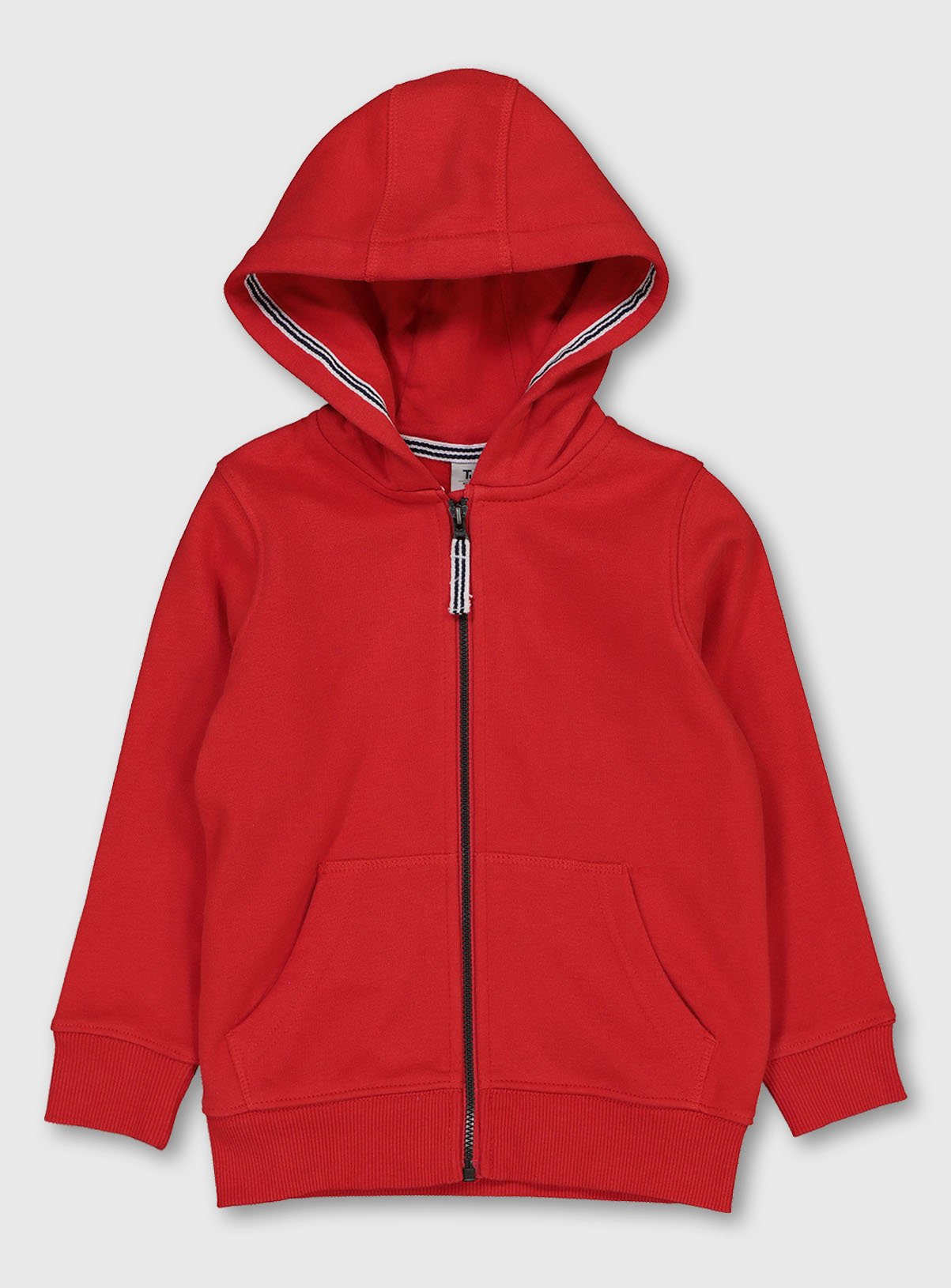 red zip up hoodie womens