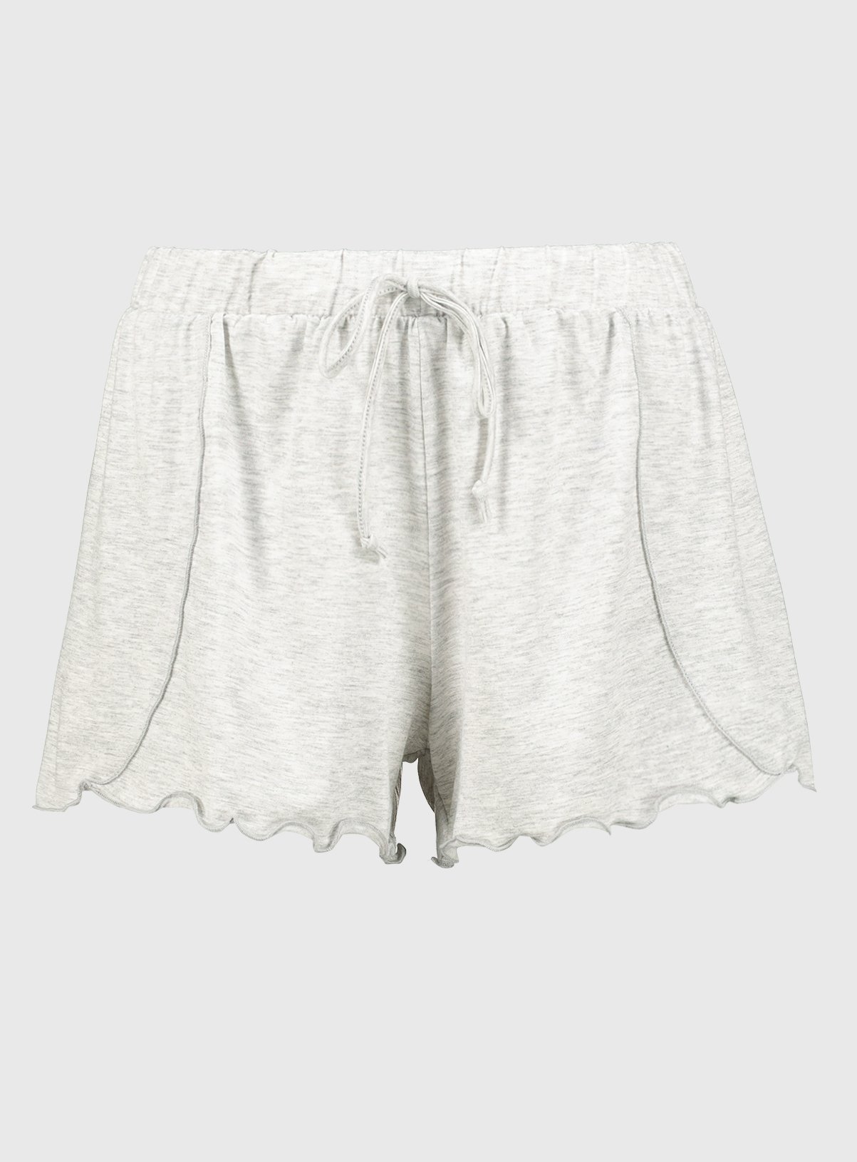 Pale Grey Marl Pyjama Shorts Review