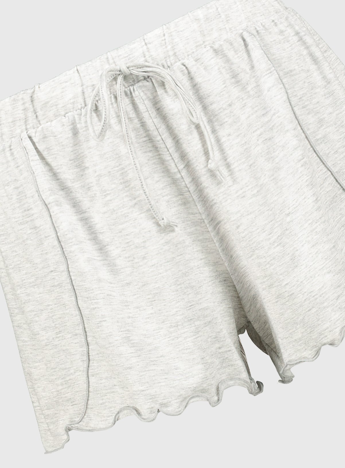 Pale Grey Marl Pyjama Shorts Review