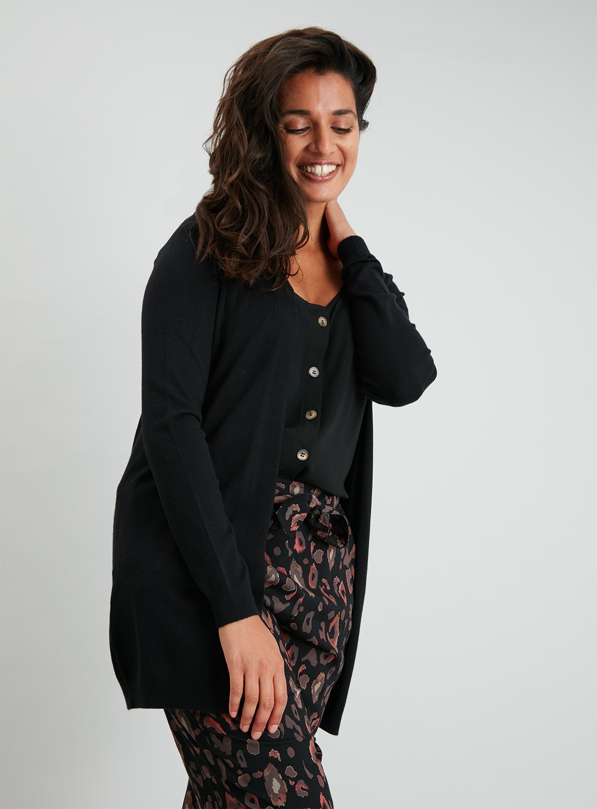 Black Rib Yoke Cardigan Review