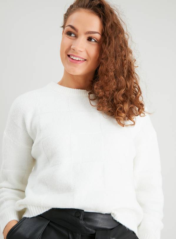 Buy Cream Check Jumper 20 Jumpers Argos