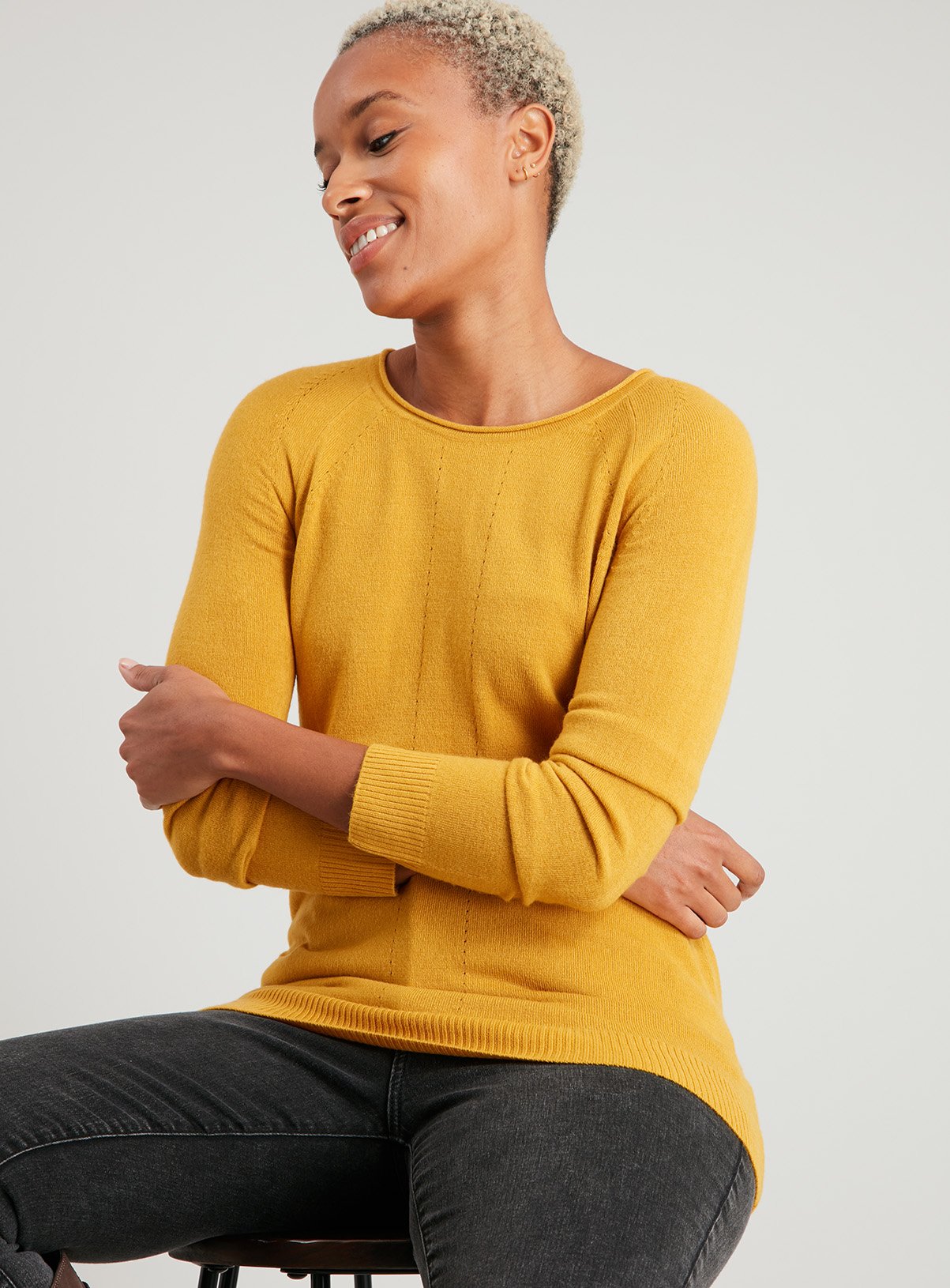 Yellow Soft Touch Crew Neck Jumper Review