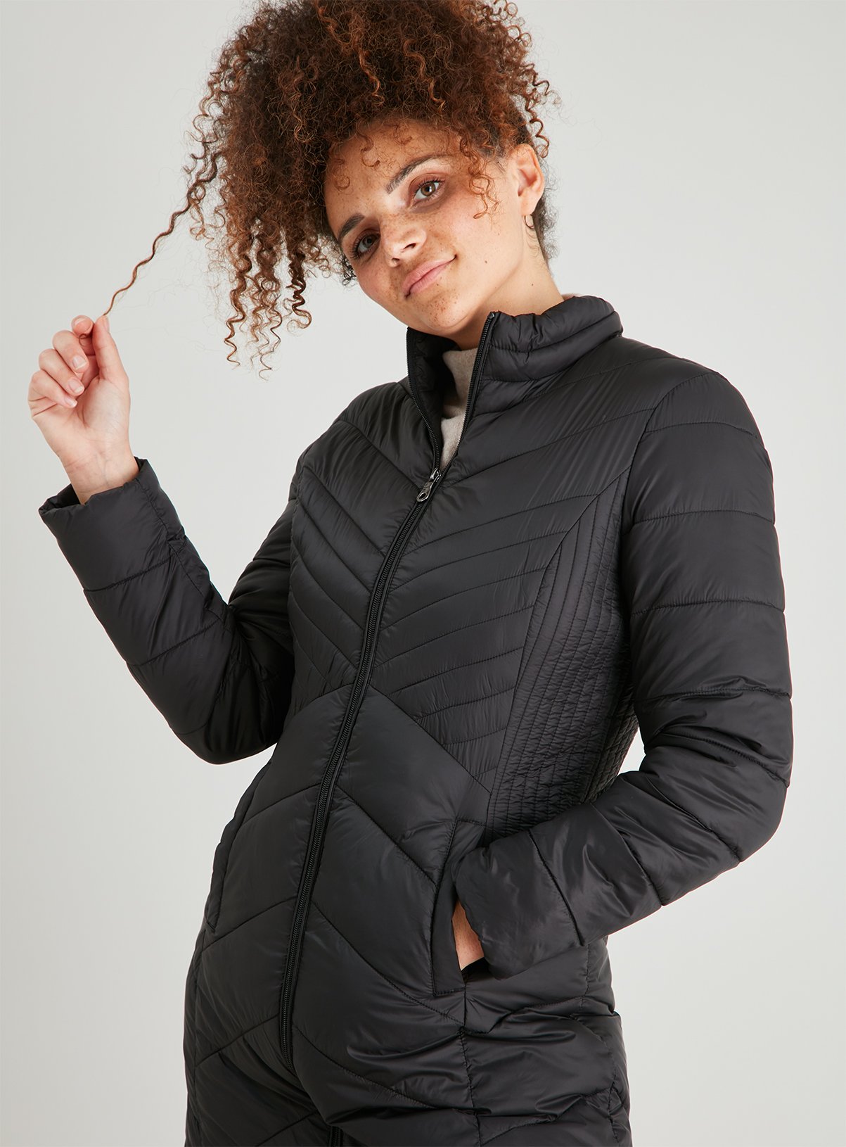 Black Longline Padded Packaway Jacket Reviews - Updated March 2023