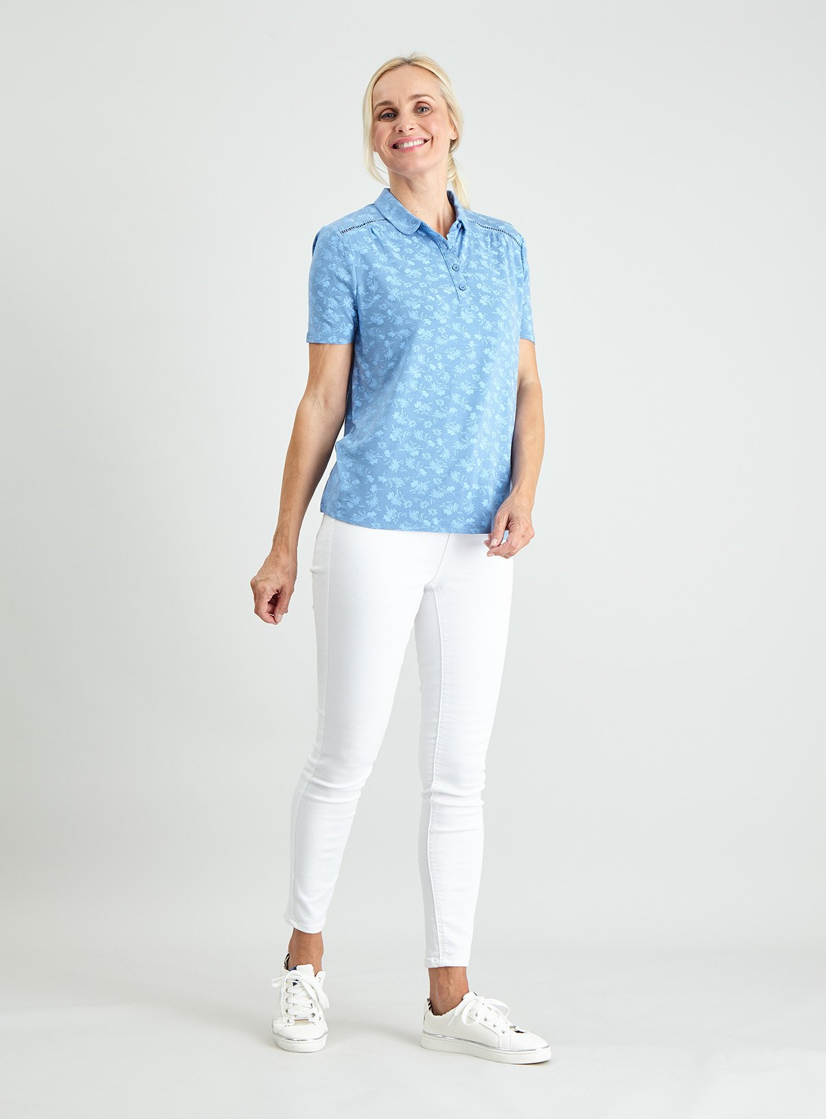 Floral Print Short Sleeve Polo Shirt Review