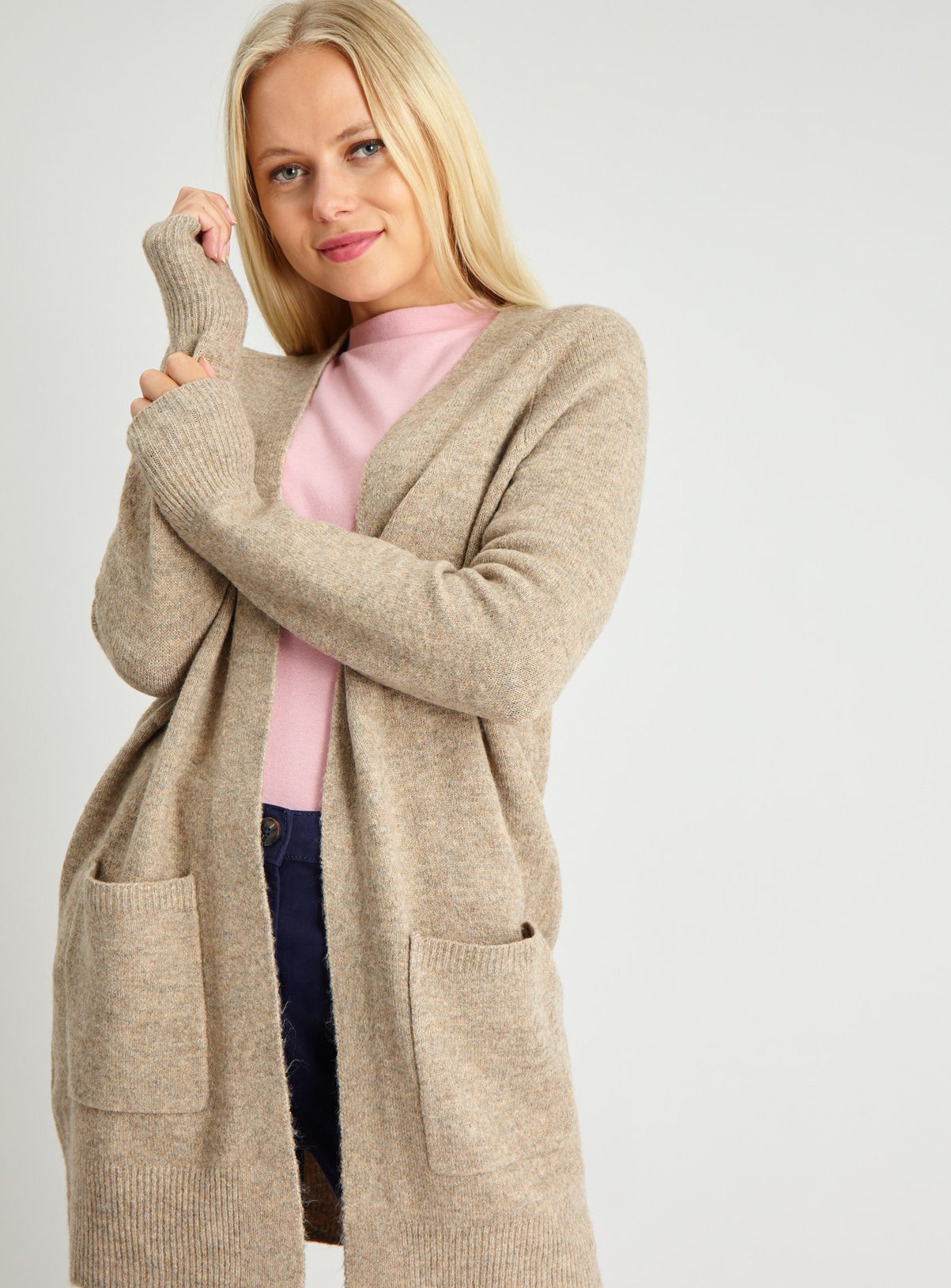 Brown Longline Cardigan Review