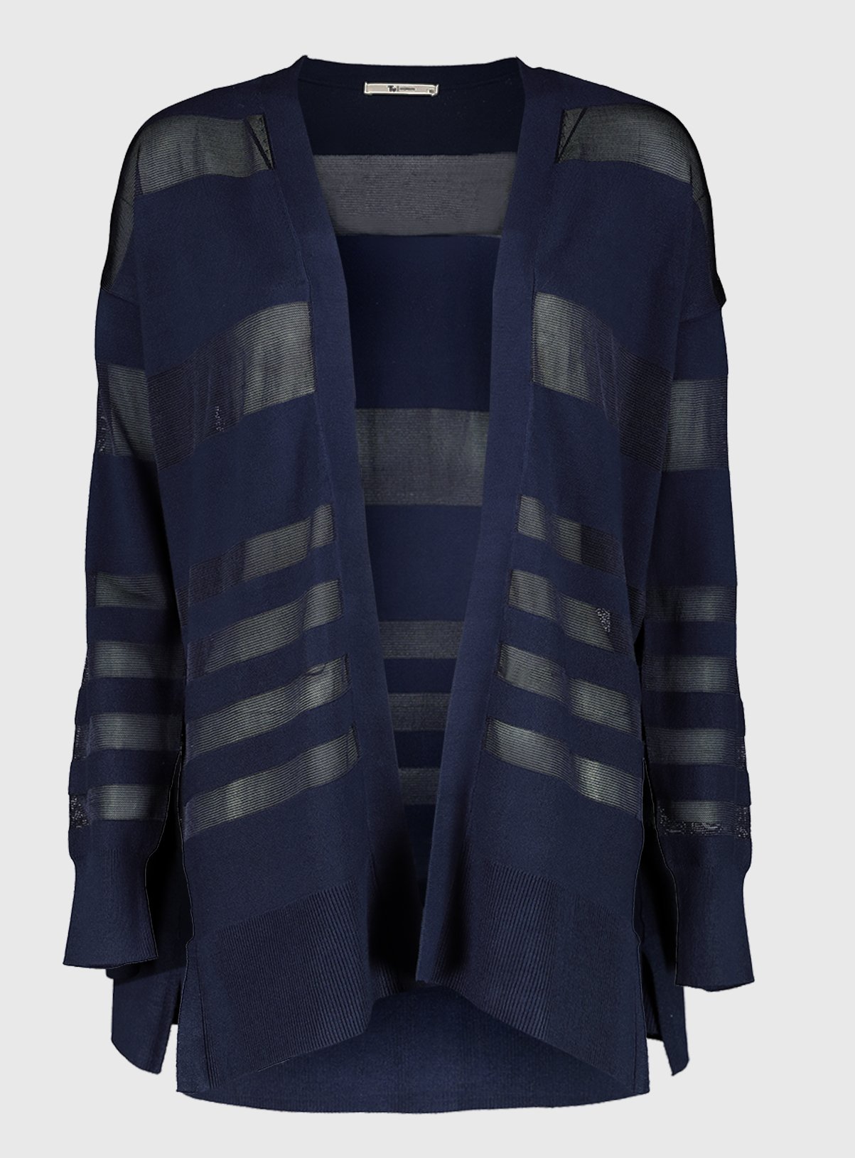 Navy Sheer Stripe Cardigan Review