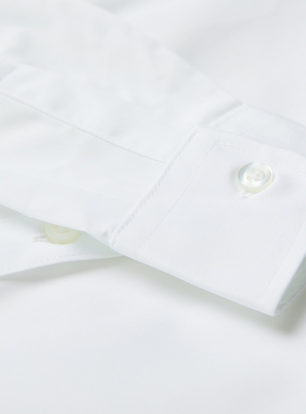 White Polyester Cotton Long Sleeve Shirts 5 Pack 9 years - Image 4 thumbnail