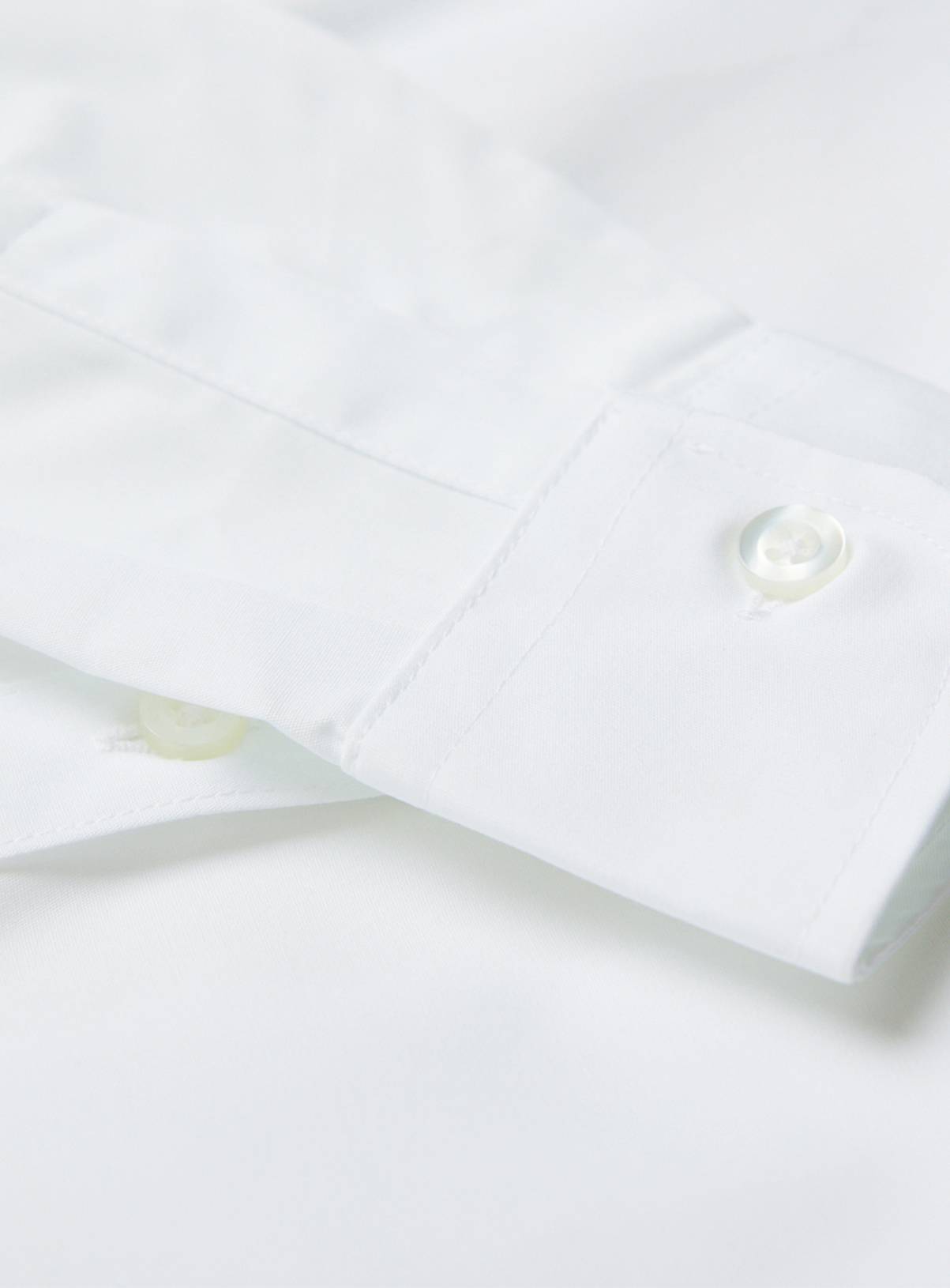 White Polyester Cotton Long Sleeve Shirts 5 Pack 9 years - Image 4