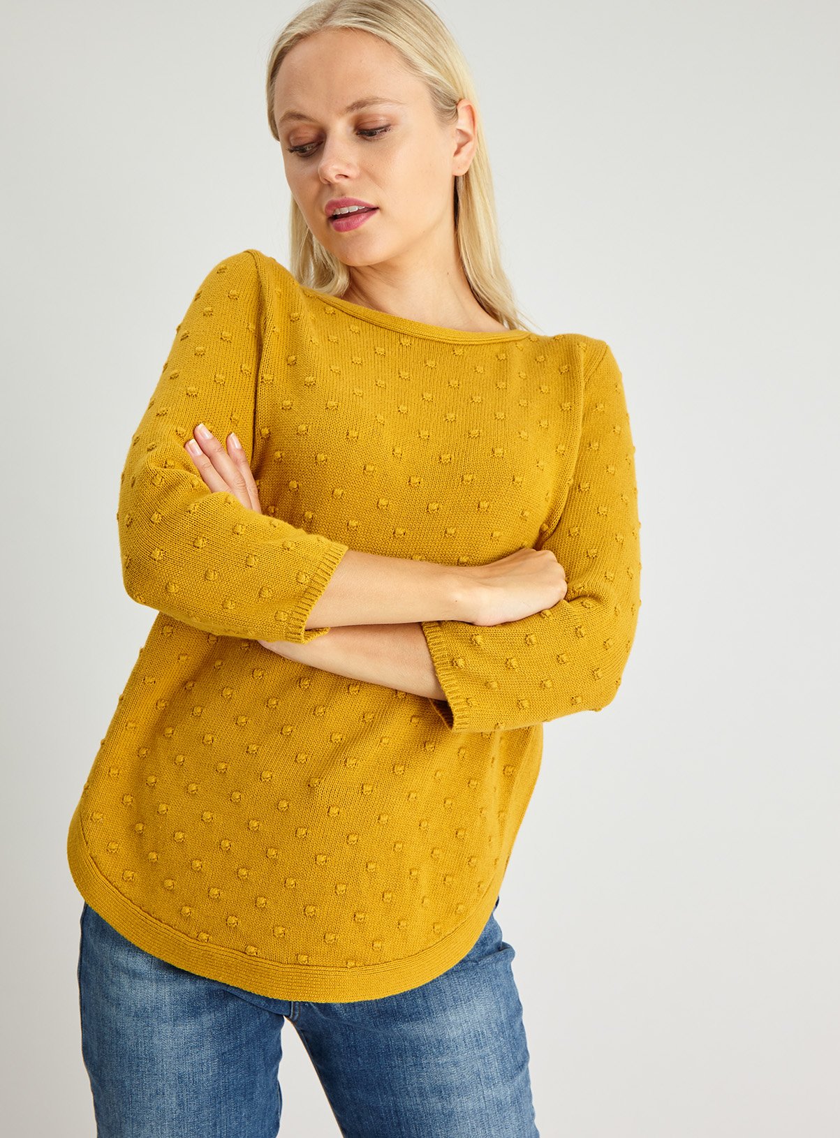 Mustard Yellow Bobble Jumper Review