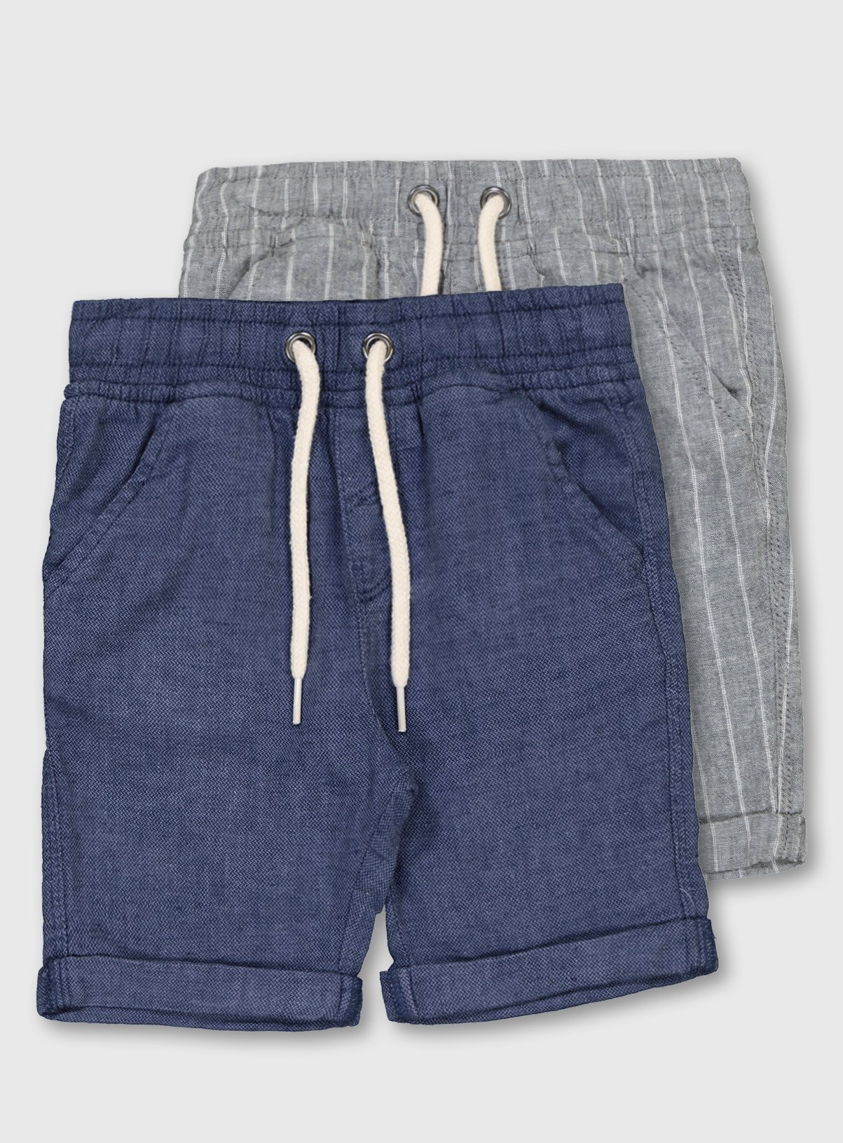 Stripe & Blue Linen-Rich Shorts 2 Pack Review