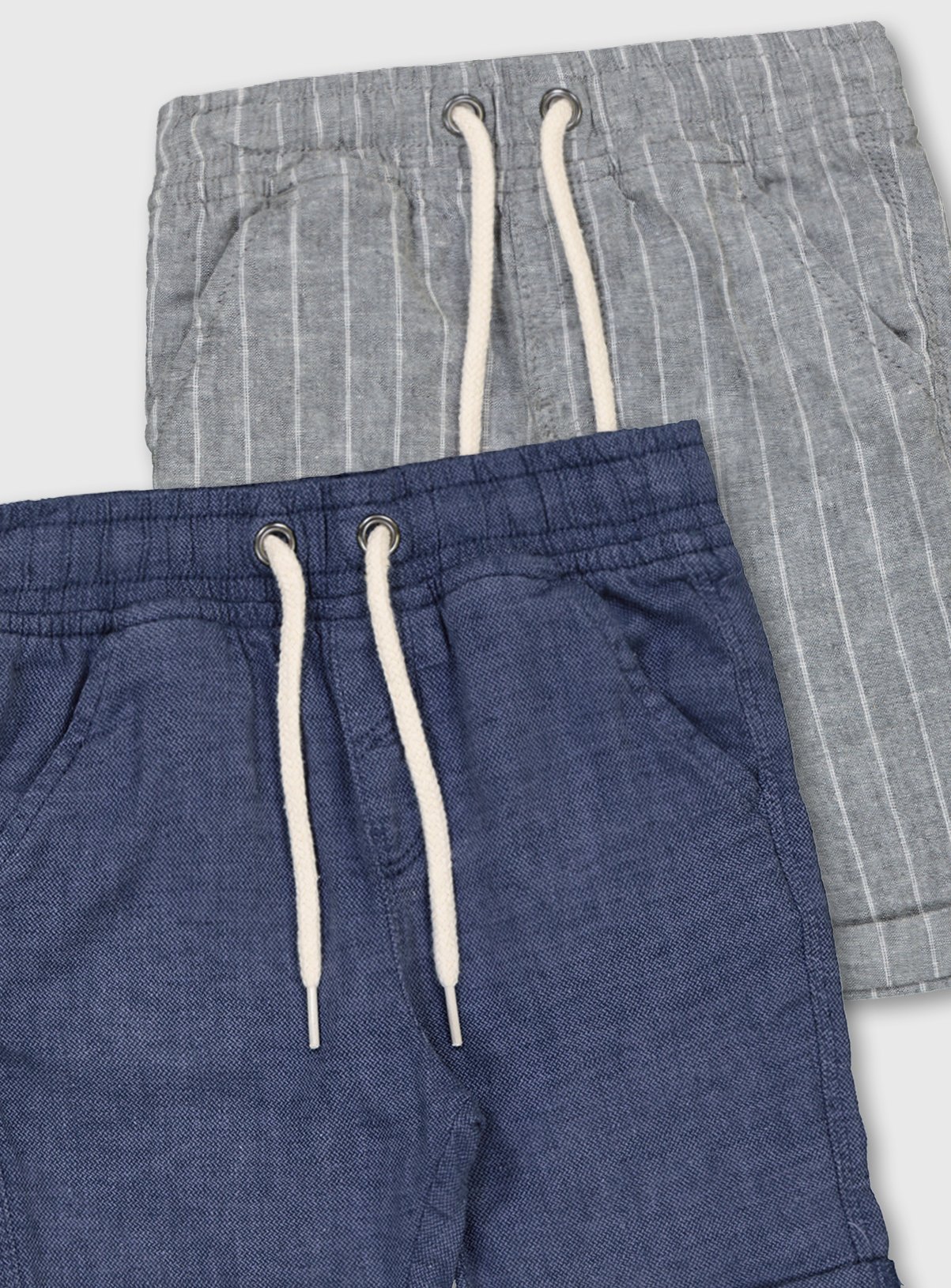 Stripe & Blue Linen-Rich Shorts 2 Pack Review